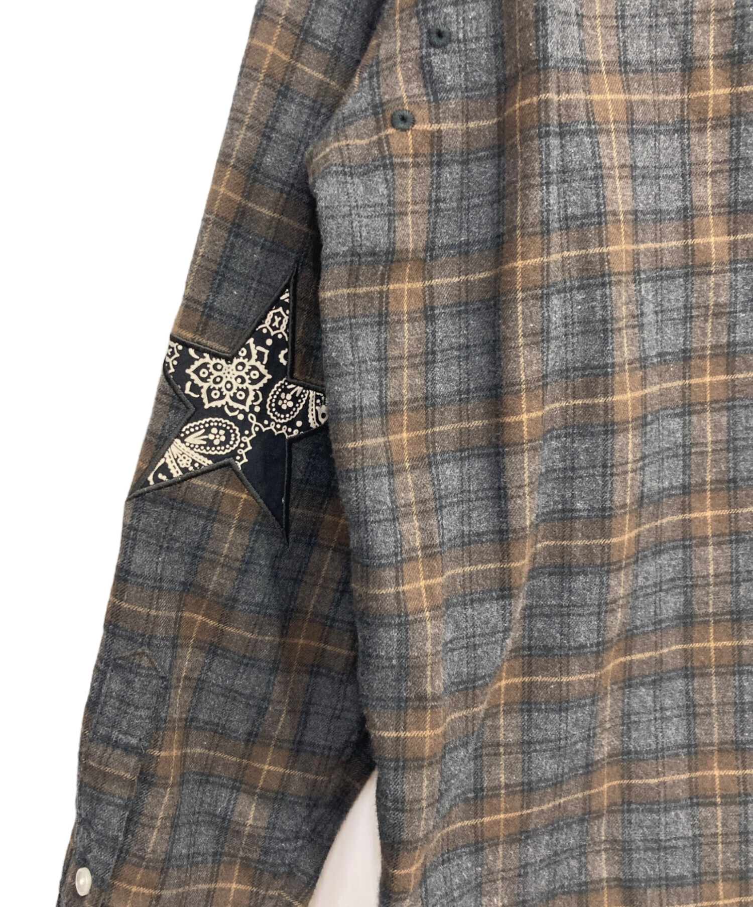 中古・古着通販】SOPHNET. (ソフネット) BANDANA STAR ELBOW PATCHED