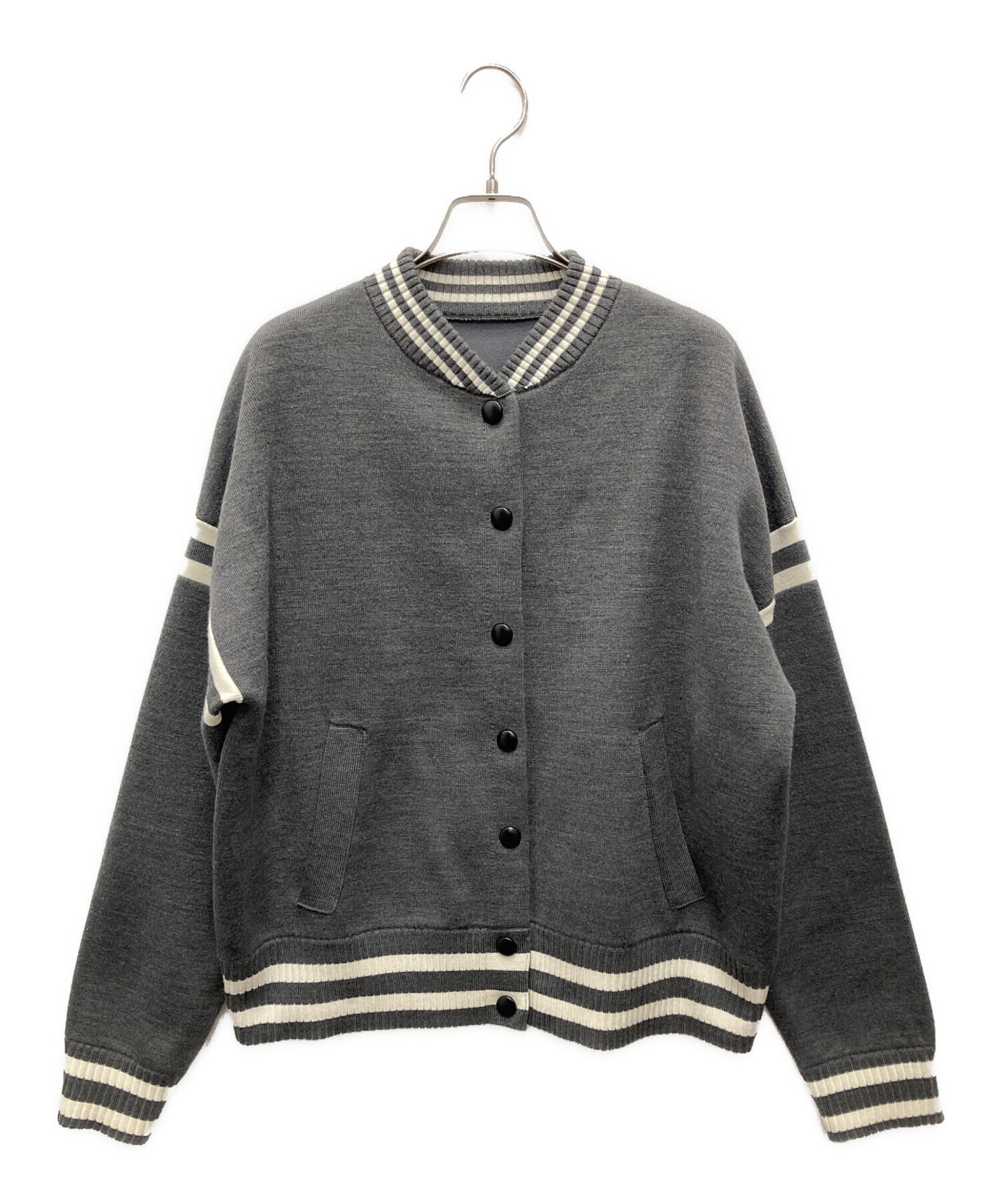 diagram ニットスタジャン 中古・古着通販】Diagram (ダイアグラム) ニットスタジャン グレー