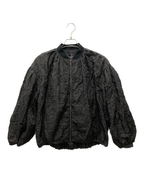 VERMEIL par iena ヴェルメイユパーイエナ ブラウス F 黒 【古着】【中古】 VERMEIL par iena - ヴェルメイユパーイエナ リネンライクロールカラー