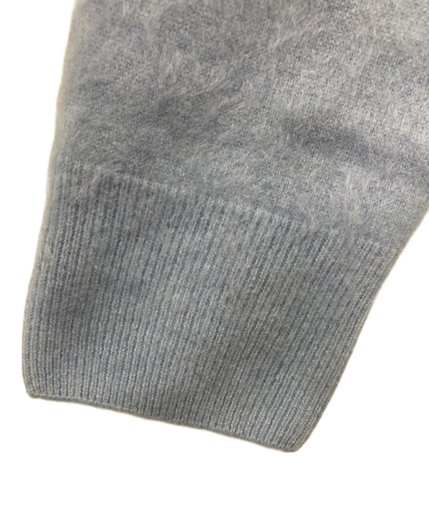 ATON エイトン カシミヤクルーネックセーター ニット ブルー サイズ2