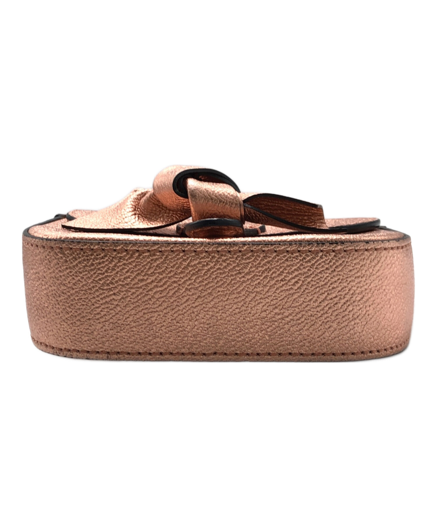 中古・古着通販】BURBERRY (バーバリー) メタリックレザーミニ