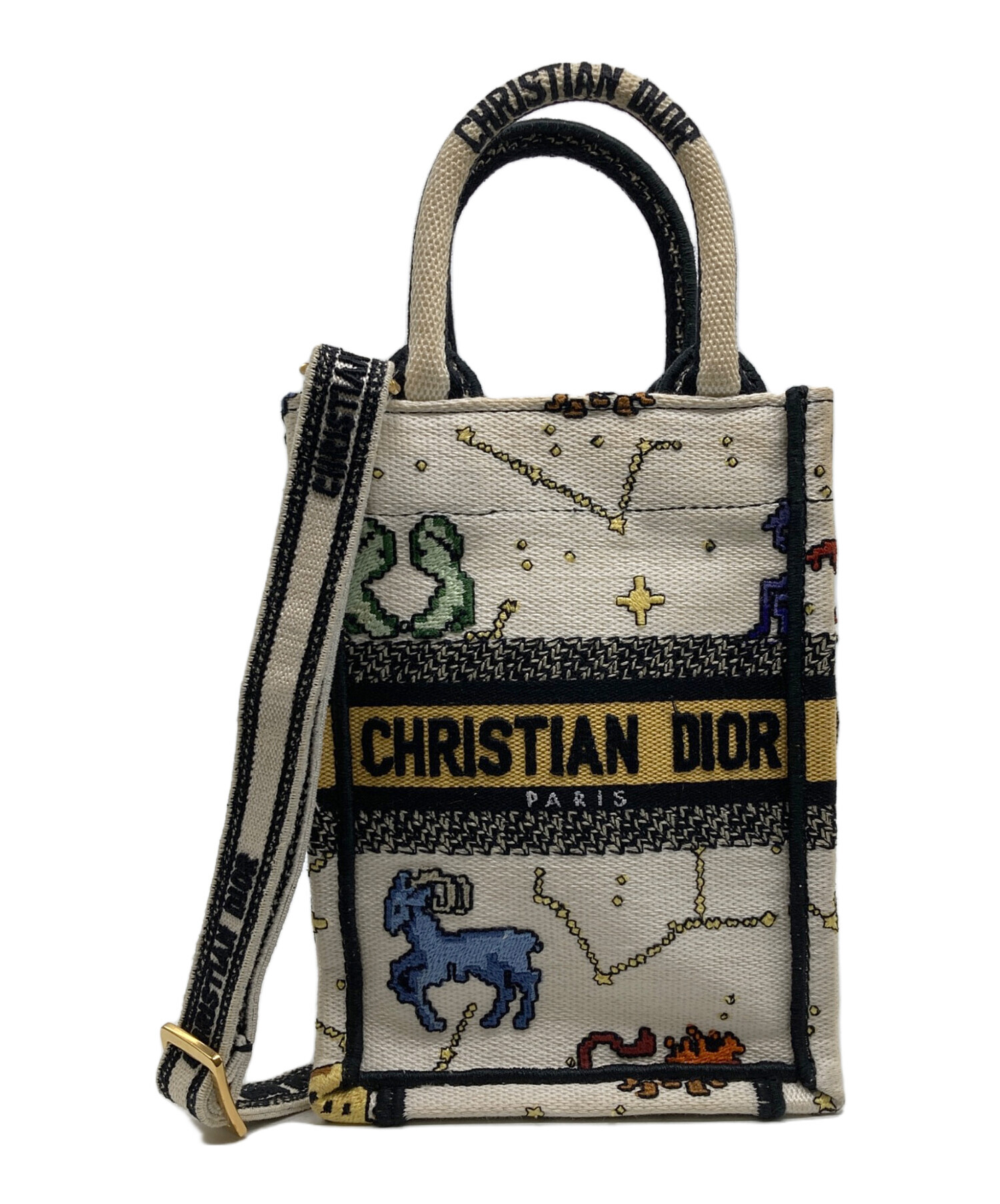 【中古】ChristianDior ブックトートミニフォンバッグ 50-MA-0292　クリスチャンディオール[17][240017754485] ChristianDior ブックトートミニフォンバッグ 50-MA-0292 クリスチャン