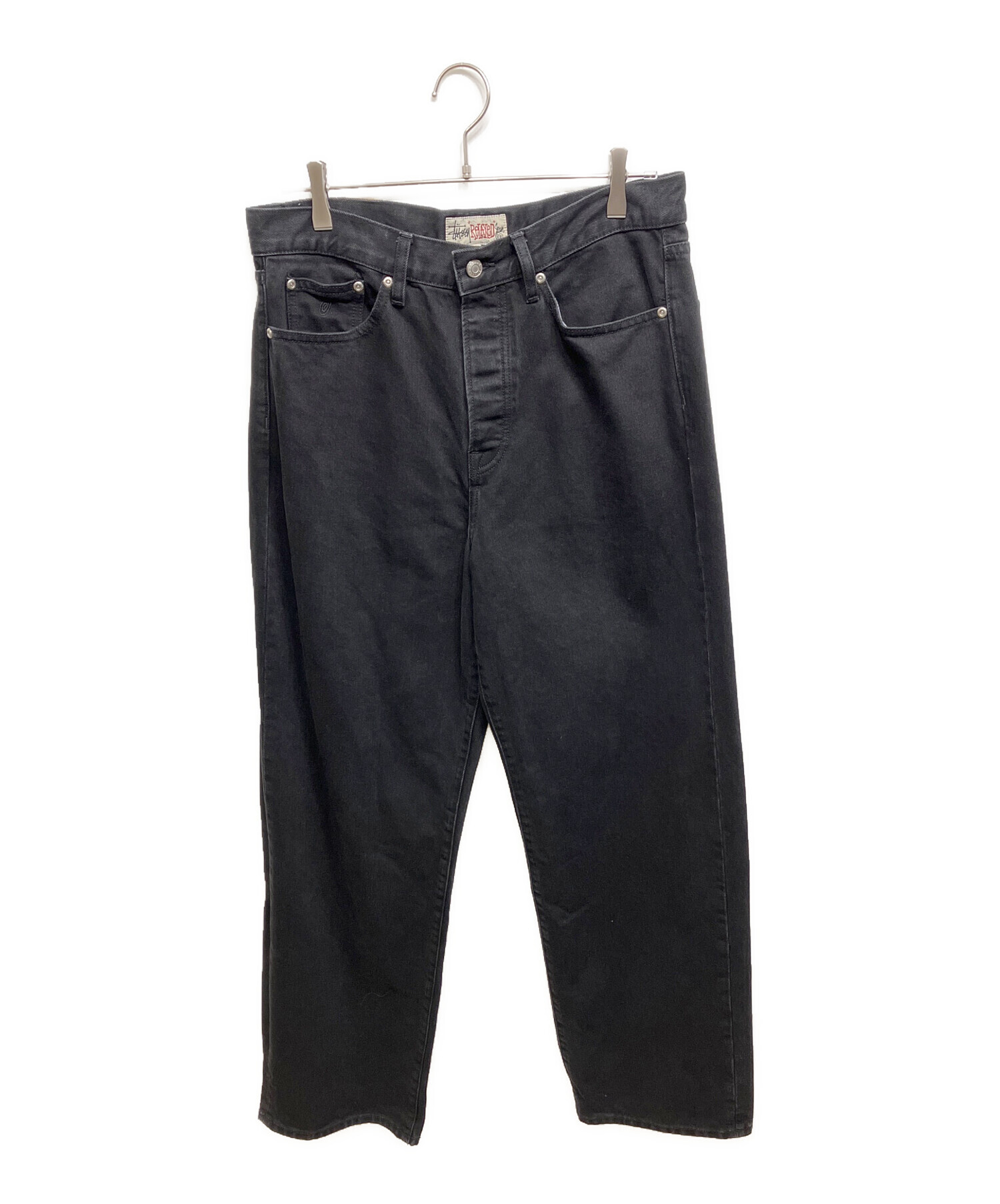 中古・古着通販】stussy (ステューシー) RELAXED JEAN DENIM ブラック