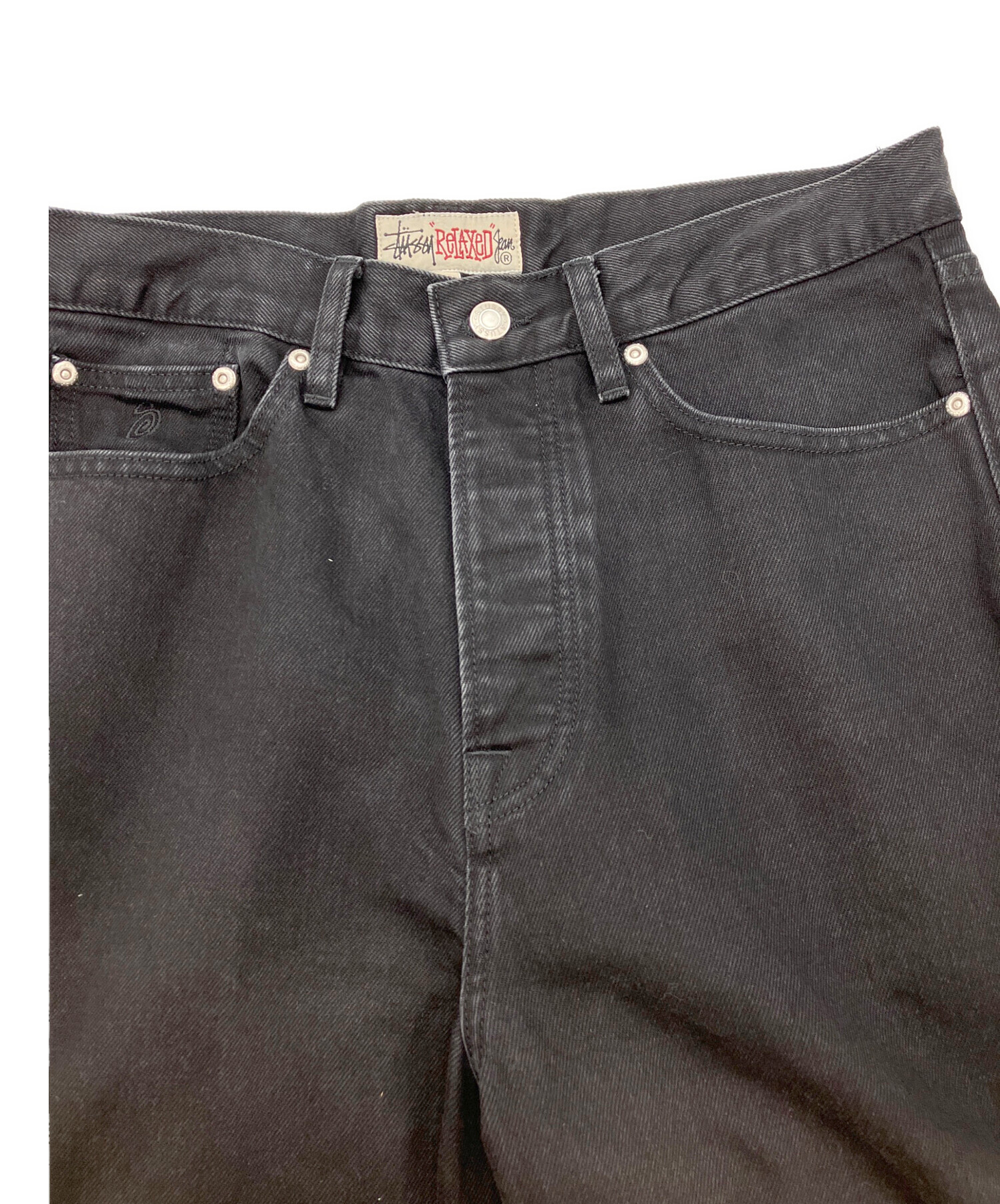 中古・古着通販】stussy (ステューシー) RELAXED JEAN DENIM ブラック