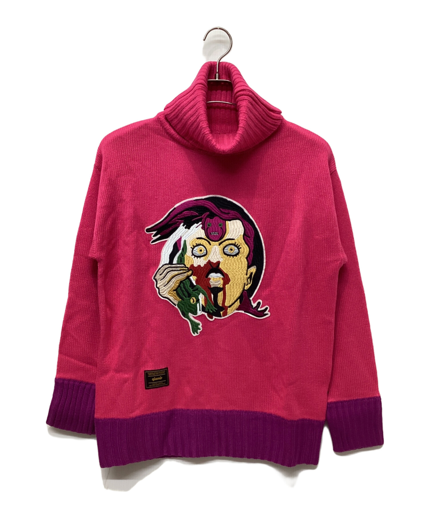 glamb×JOJO ドッピオプリントタートルネックセーター　サイズ2 中古・古着通販】ジョジョの奇妙な冒険 (ジョジョノ奇妙ナ冒険) glamb