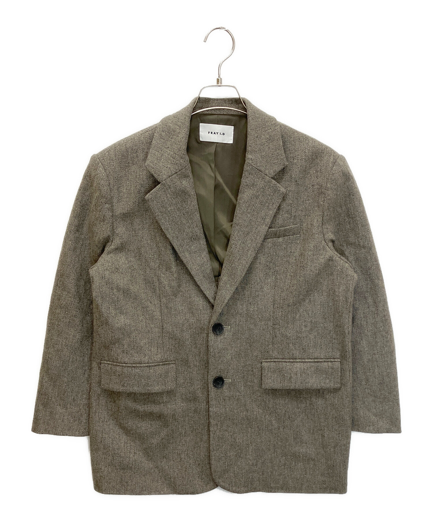 FRAY I.D / 24AW/バリエーションオーバーサイズジャケット/テーラードジャケット/0/レーヨン/FWFJ245032// 中古・古着通販】FRAY ID (フレイ アイディー) FWFJ245032