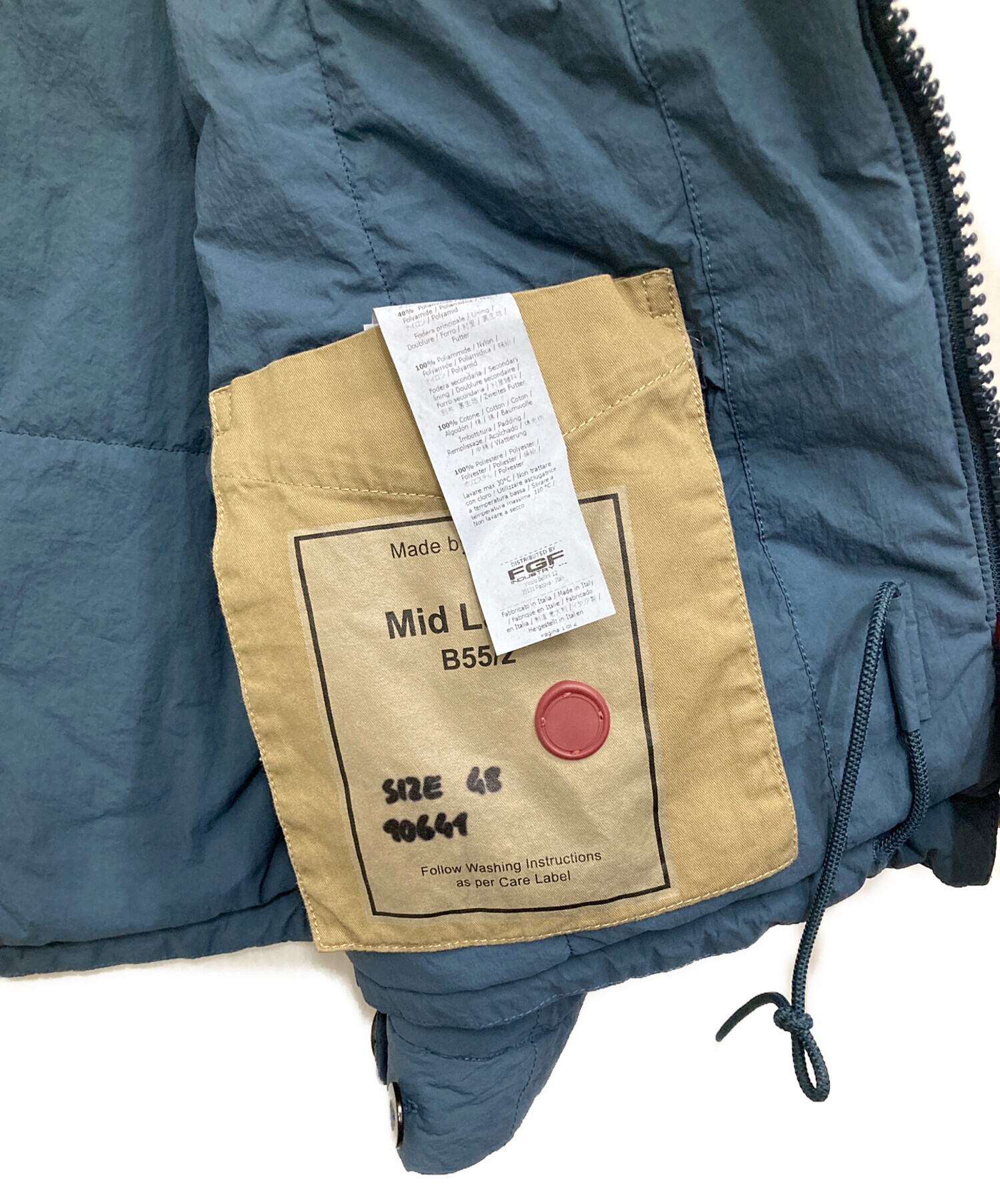 中古・古着通販】TEN-C (テンシー) COMBO PADDED MIDLAYER ANORAK 