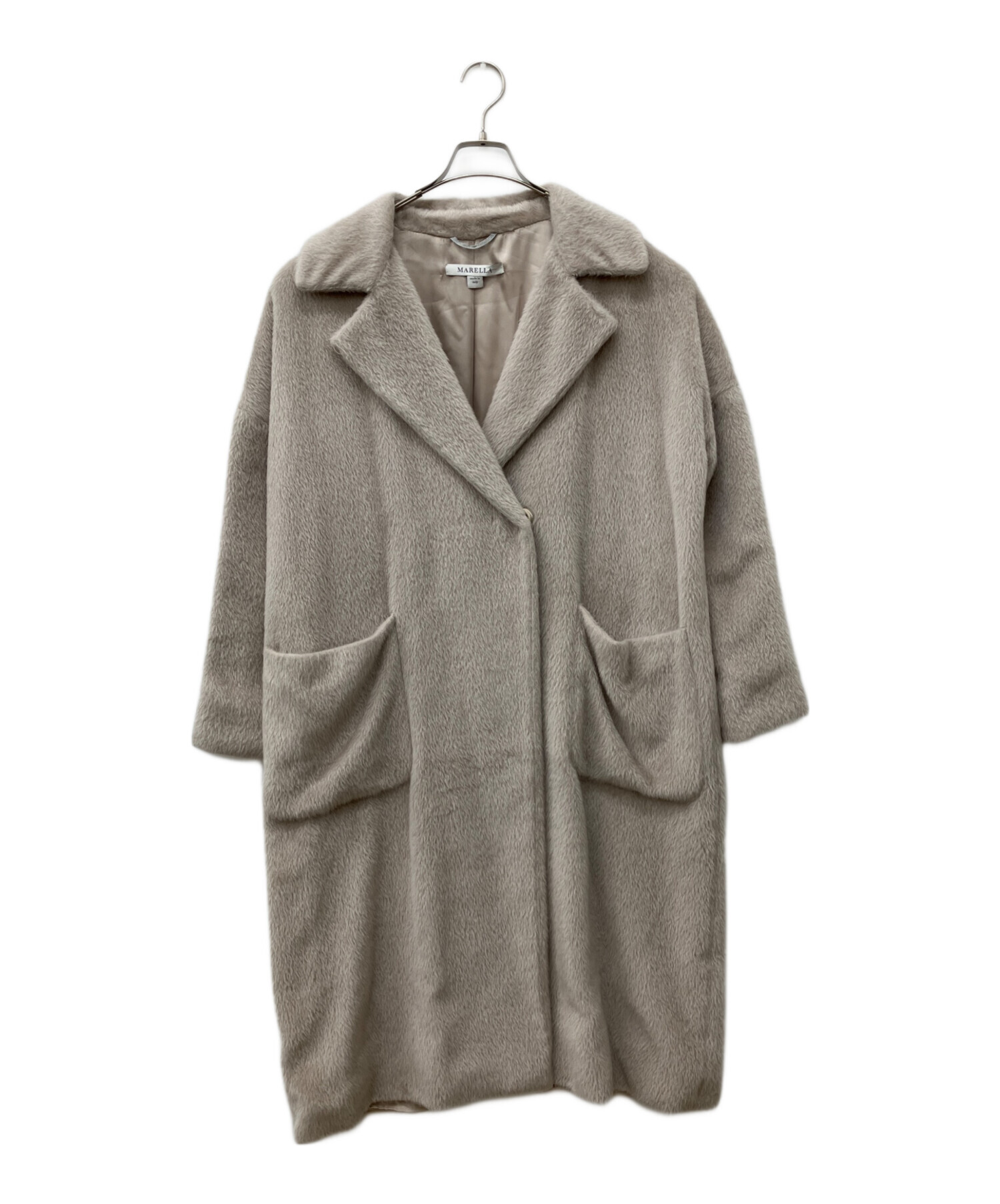 中古・古着通販】MARELLA (マレーラ) アルパカ混コート ベージュ