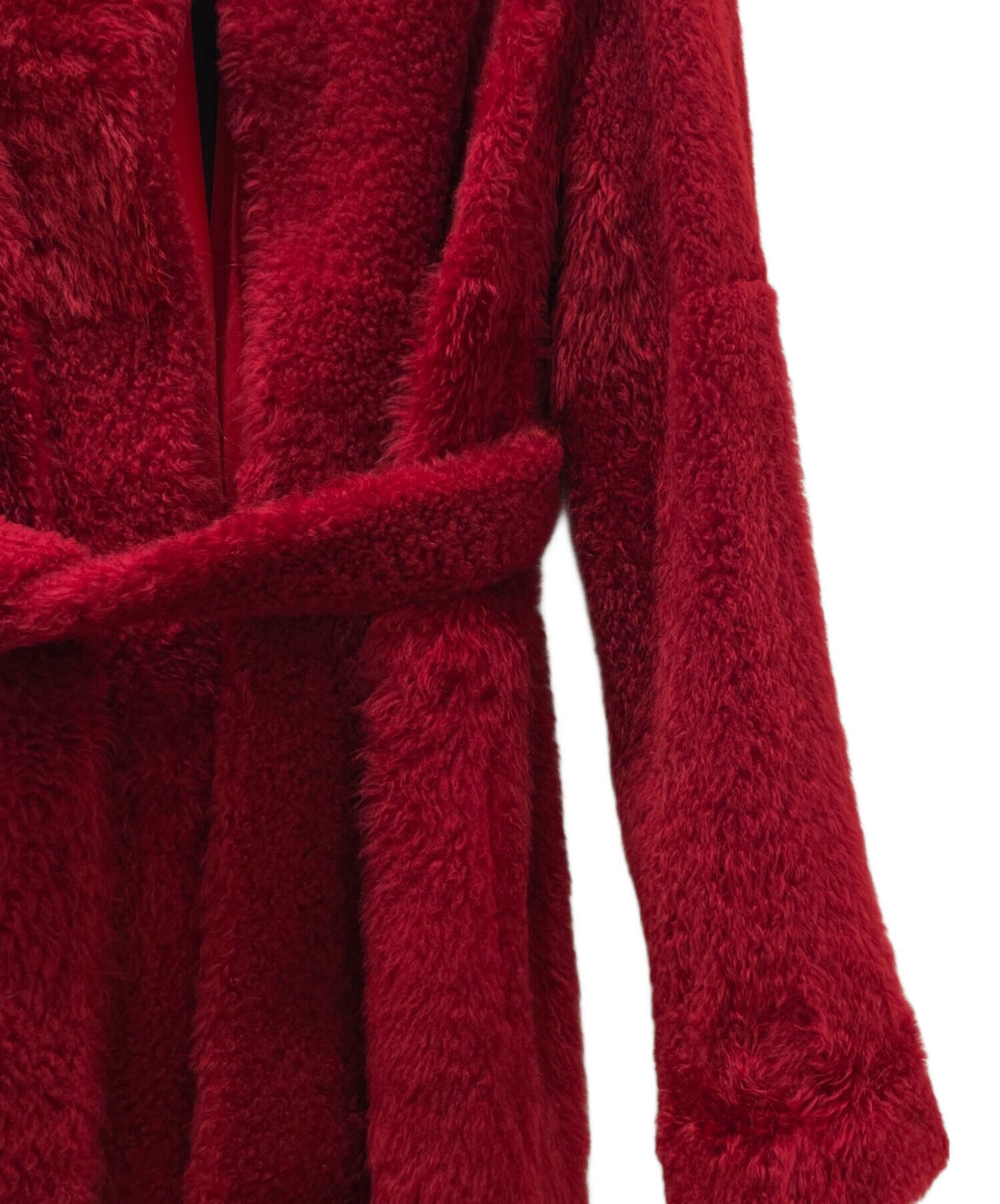 中古・古着通販】CELINE (セリーヌ) ラムスキンシアリングコート