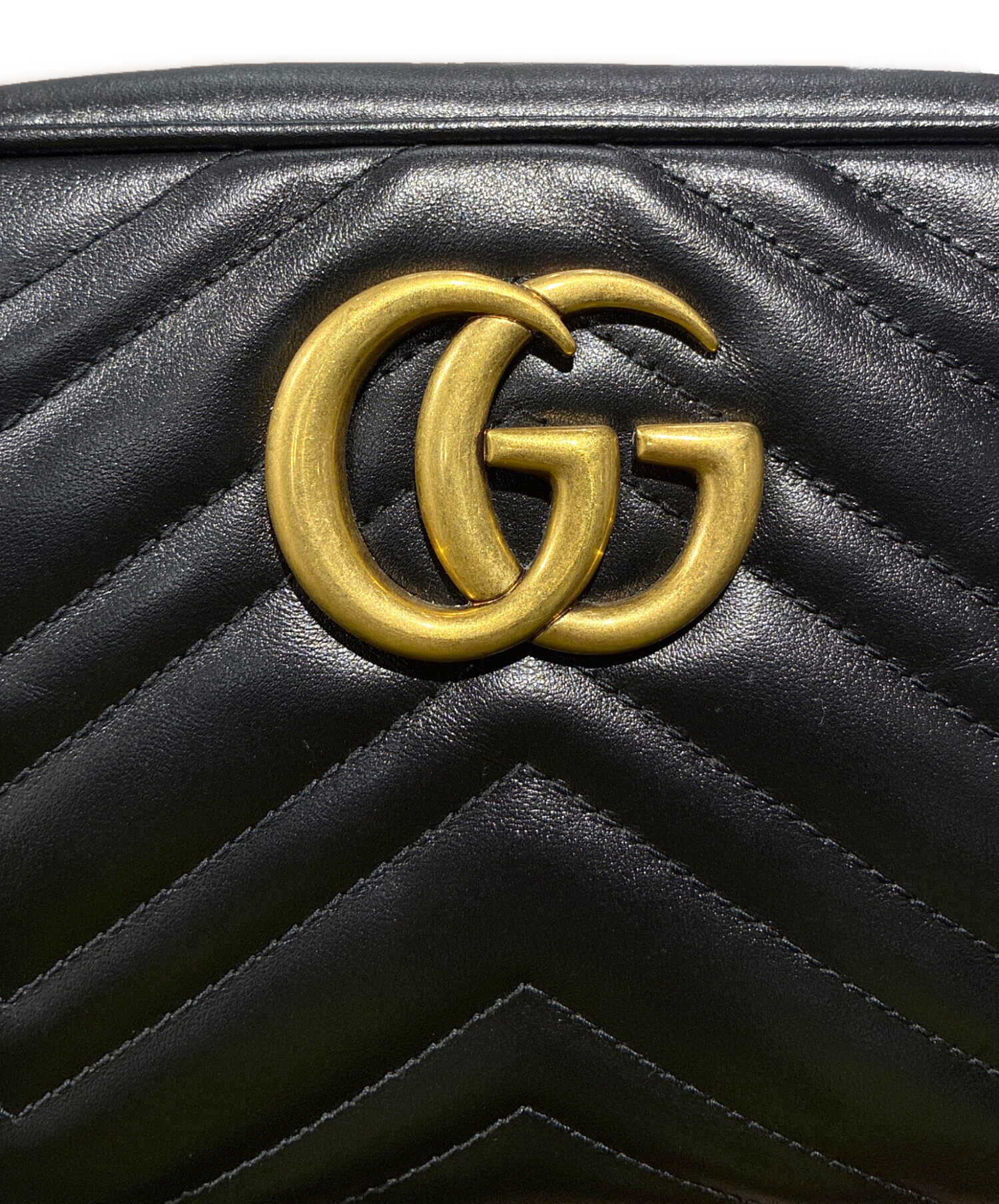 中古・古着通販】GUCCI (グッチ) ショルダーバッグ/チェーン/レザー