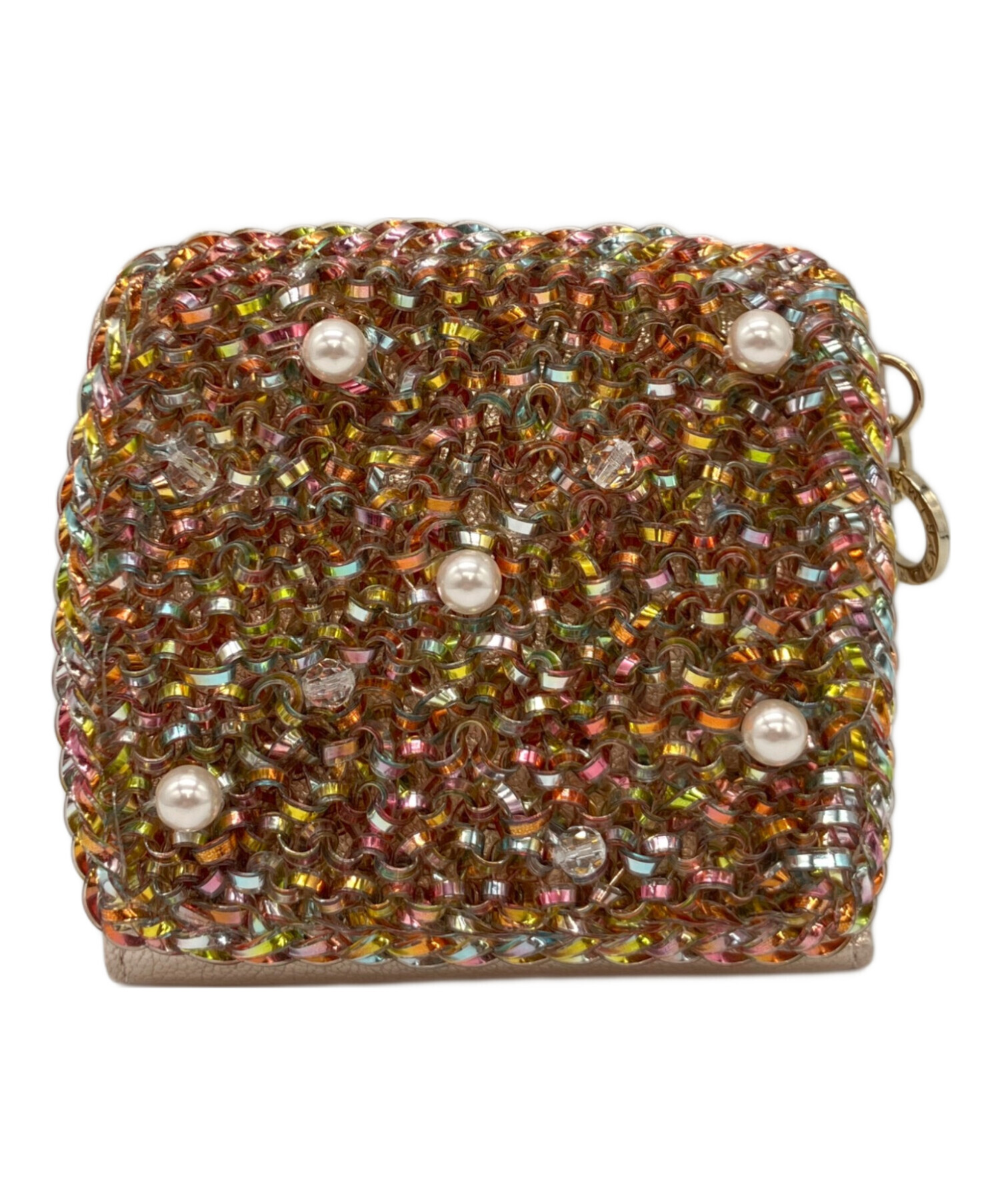 【美品】ANTEPRIMA 二つ折り財布 花 エナメル ピンク フォラータⅡ 中古・古着通販】ANTEPRIMA (アンテプリマ) 2つ折り財布 ピンク