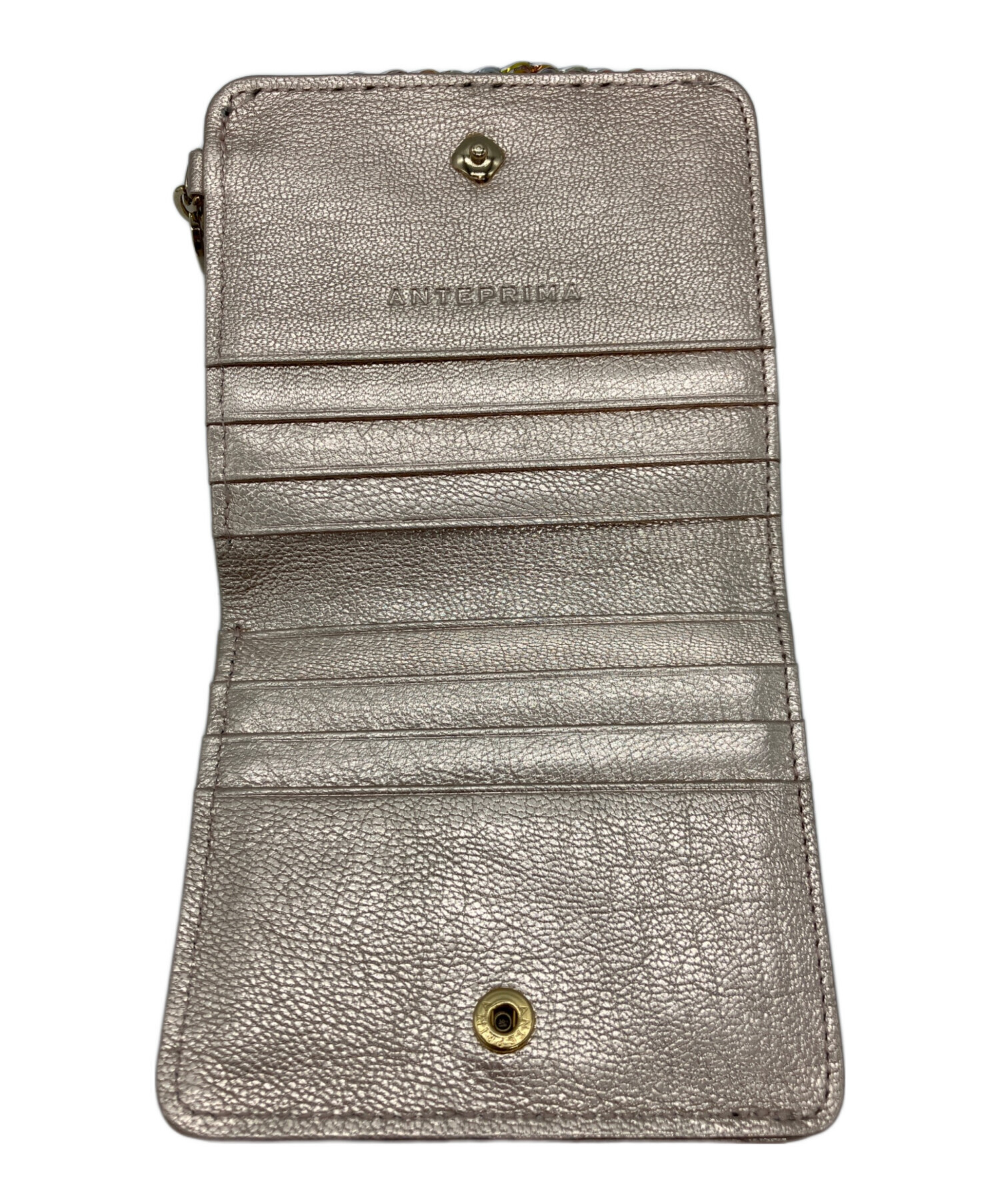 中古・古着通販】ANTEPRIMA (アンテプリマ) 2つ折り財布 ピンク