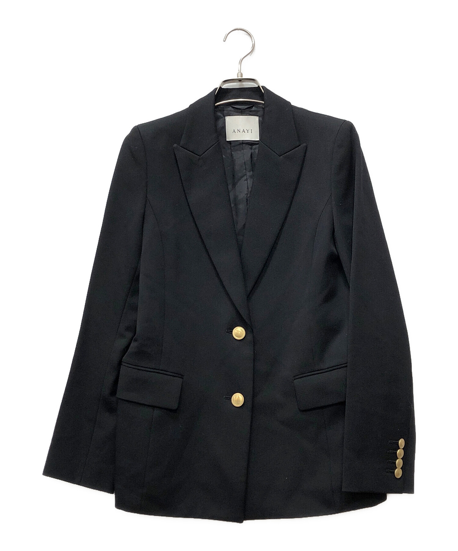 中古・古着通販】ANAYI (アナイ) ドライツイルピークド ジャケット