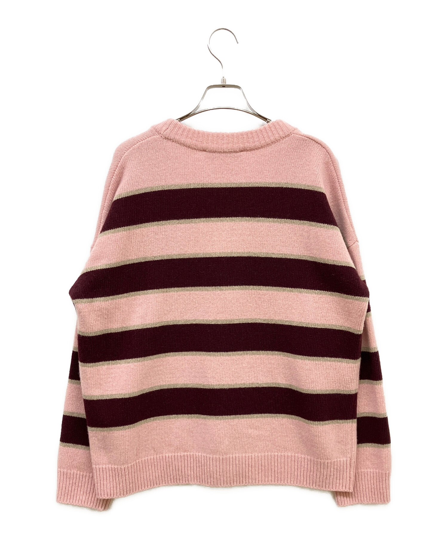 中古・古着通販】maison kitsune (メゾンキツネ) ボーダーカーディガン