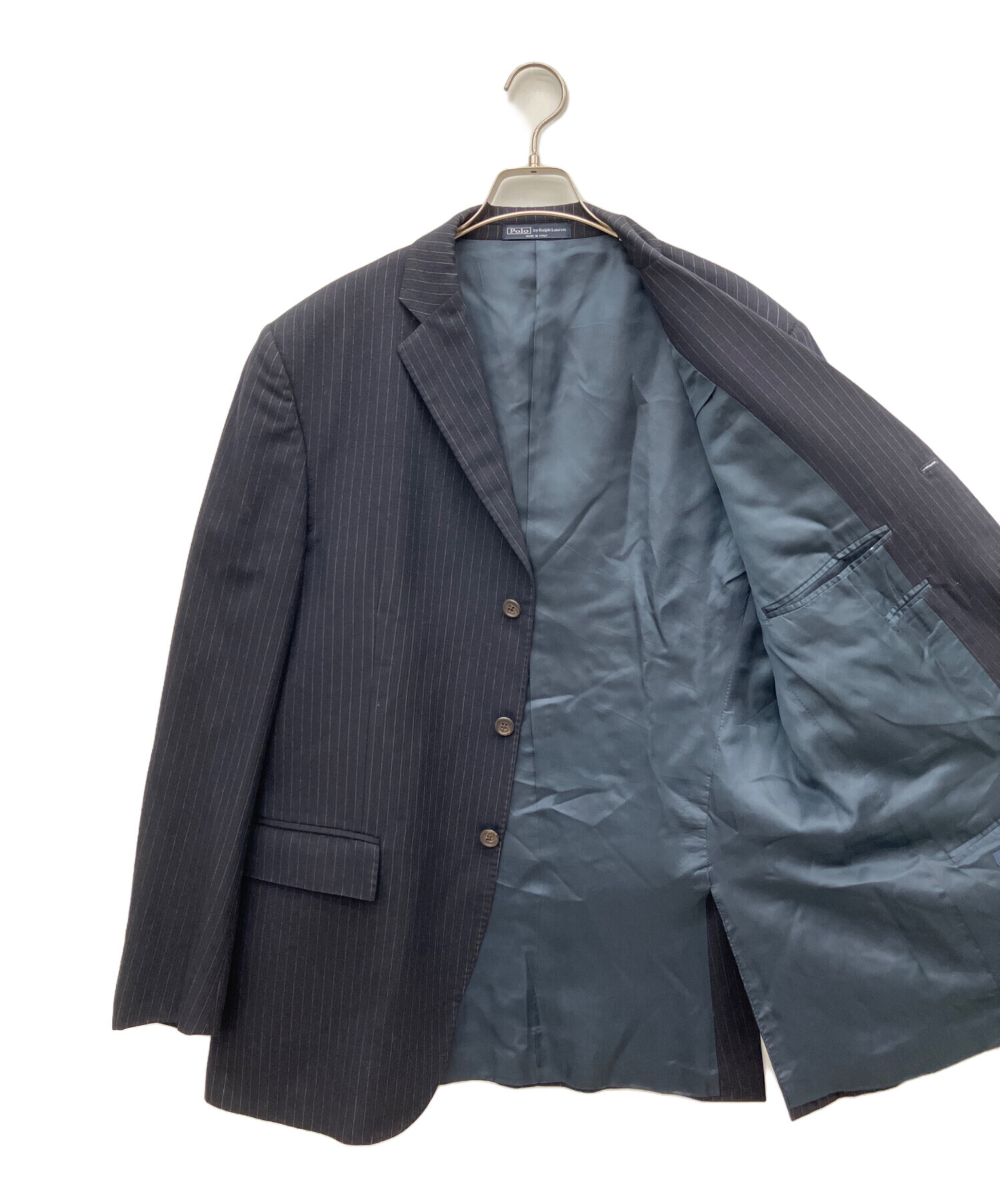 高級 ポロラルフローレン スリーピース 2B セットアップスーツ ネイビー L 中古・古着通販】POLO RALPH LAUREN (ポロ・ラルフローレン) 3B