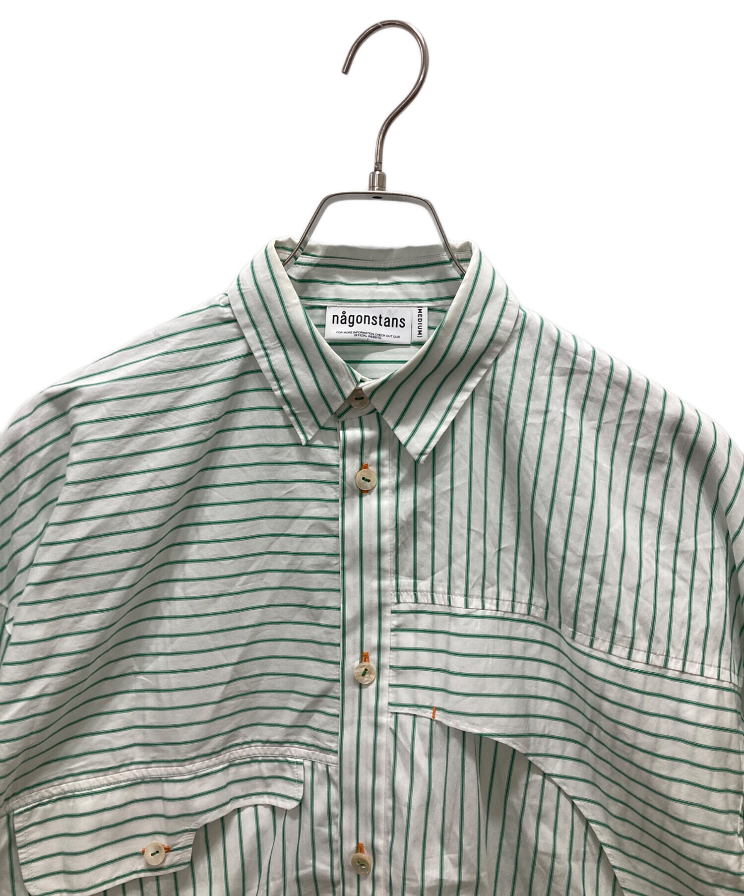 中古・古着通販】nagonstans (ナゴンスタンス) ストライプ ラウンド 