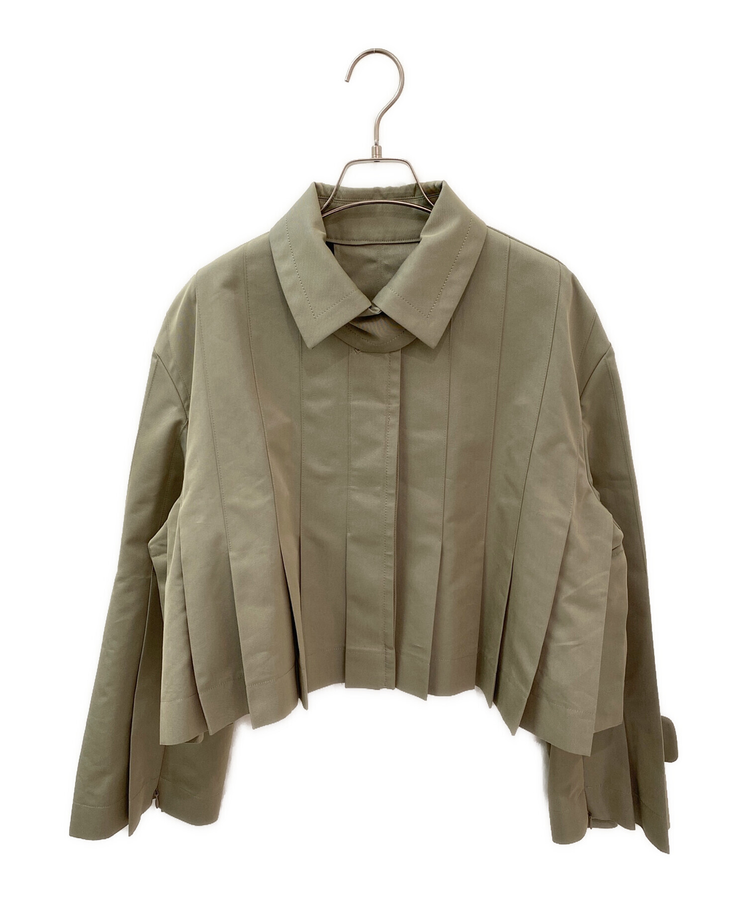 中古・古着通販】sacai (サカイ) Cotton Gabardine Blouson オリーブ
