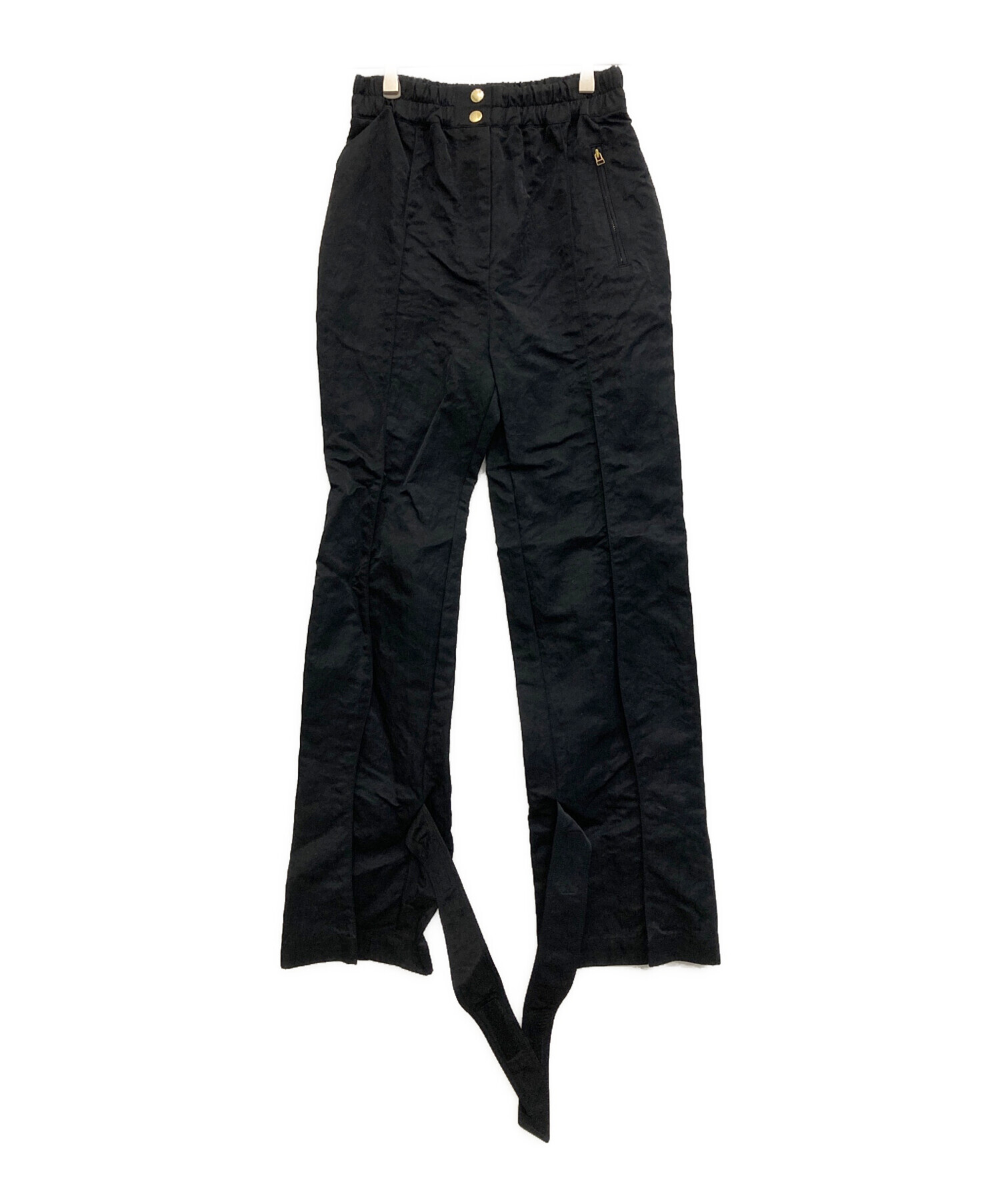 週末まで AKIKOAOKI アキコアオキ　ストライプボンテージパンツ AKIKOAOKI/アキコアオキ】ストライプボンテージパンツ（カーゴパンツ