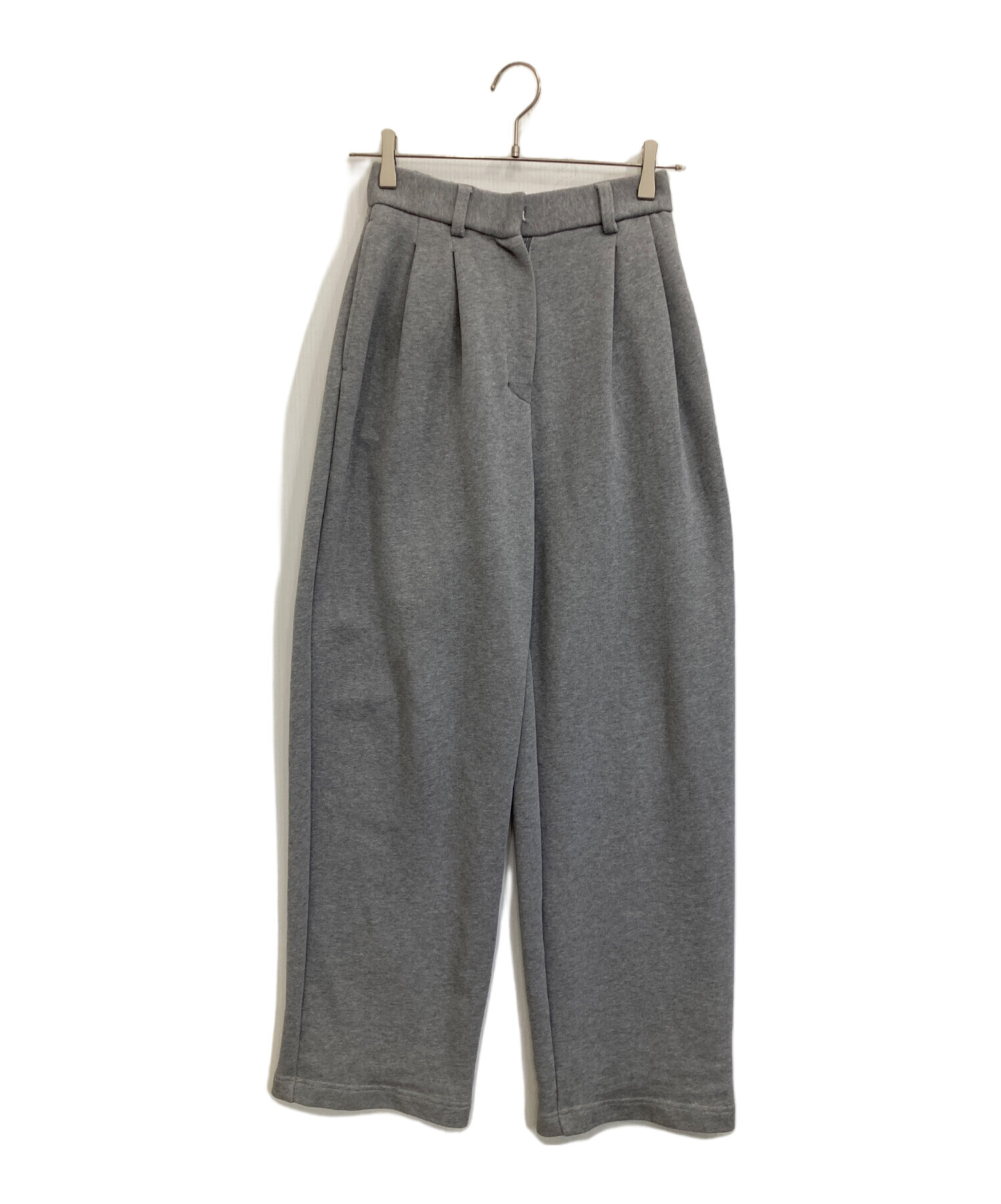 clane two tuck sweat pants グレー CLANE - 2タックスウェットパンツ - TWO TUCK SWEAT PANTS (GREY