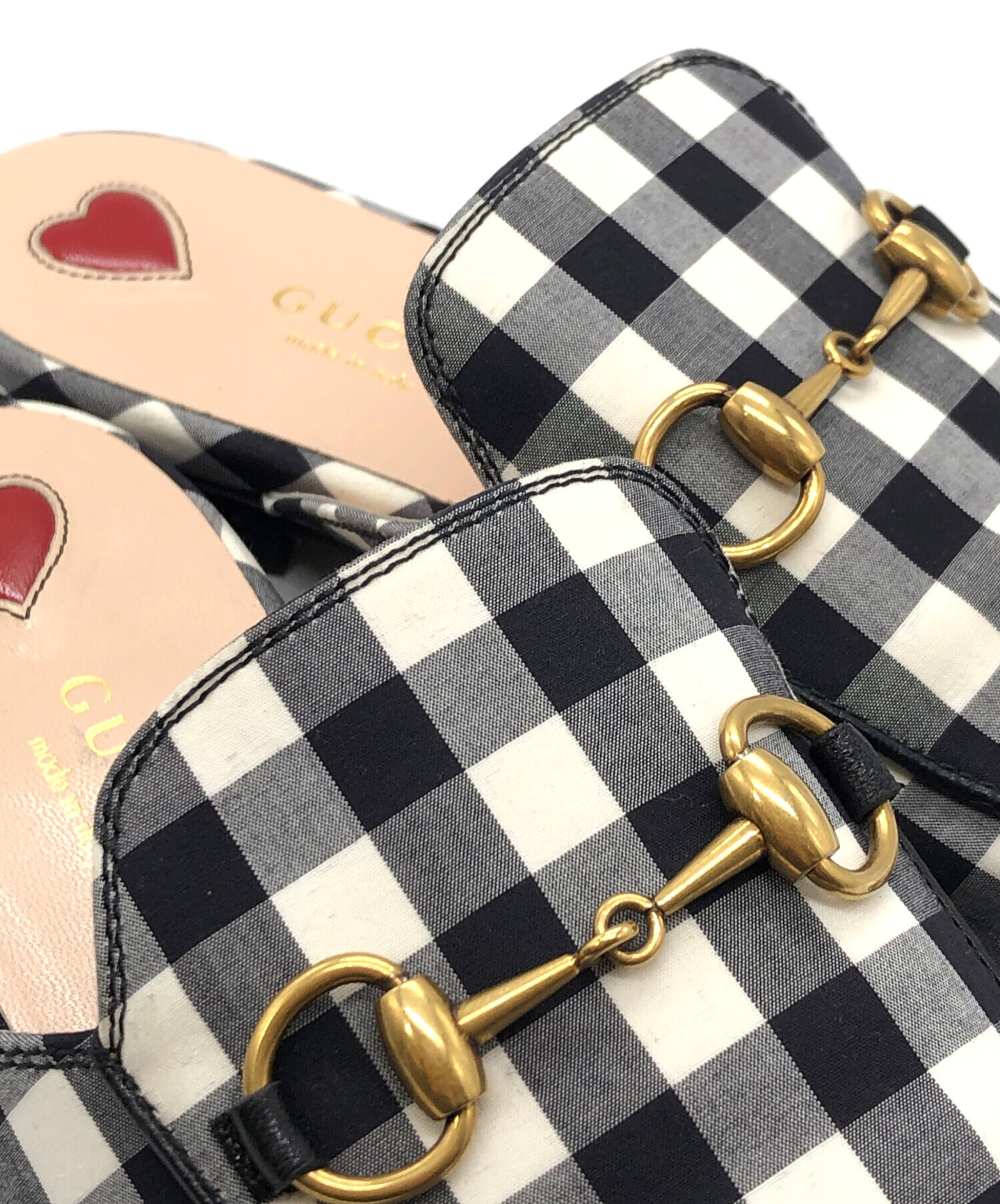 中古・古着通販】GUCCI (グッチ) ホースビットギンガムチェック