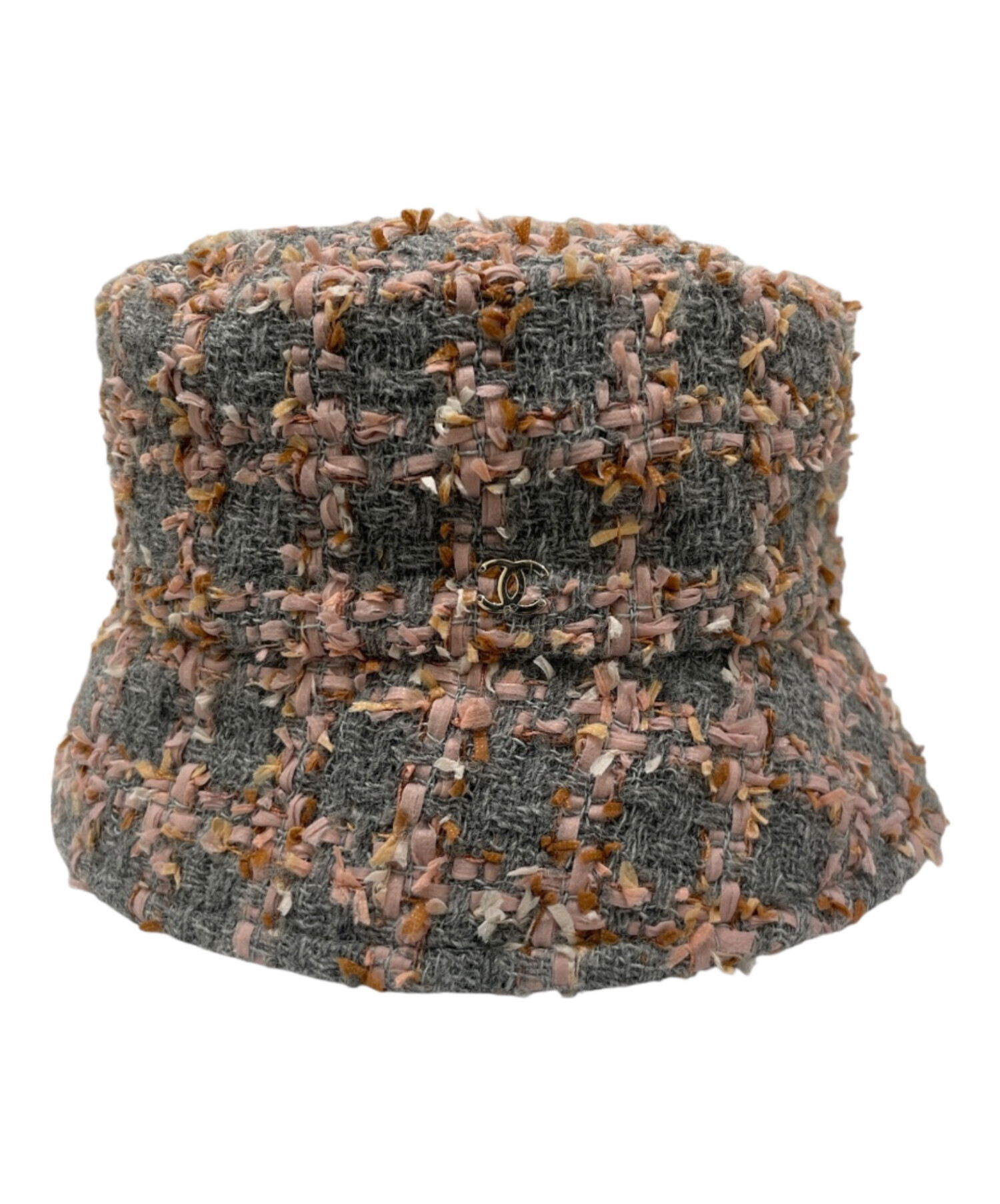 CHANEL バケットハット　ツイード 中古・古着通販】CHANEL (シャネル) ココマーク金具付 リボンツイード