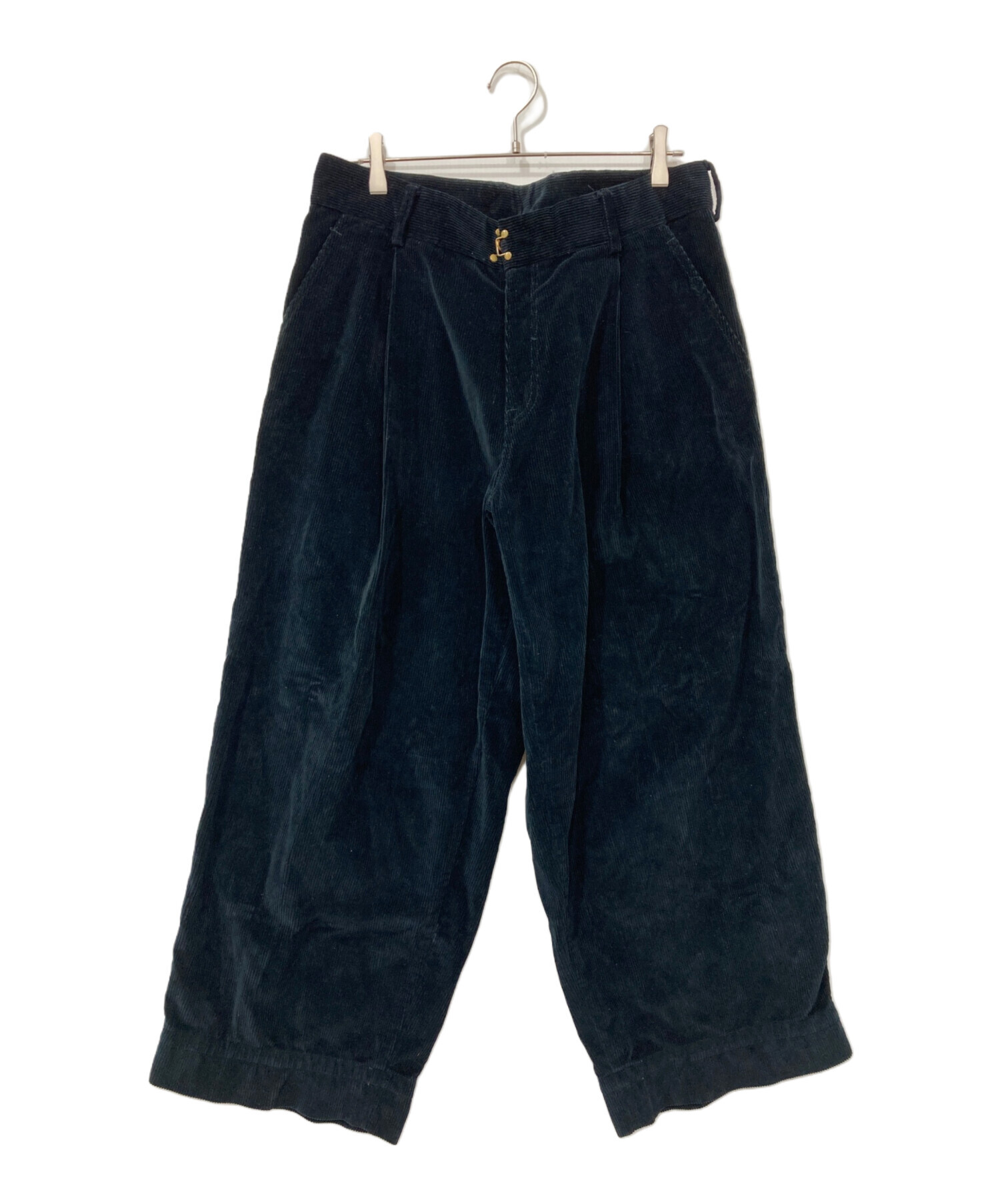 中古・古着通販】KOLOR (カラー) コーデュロイワイドパンツ ネイビー