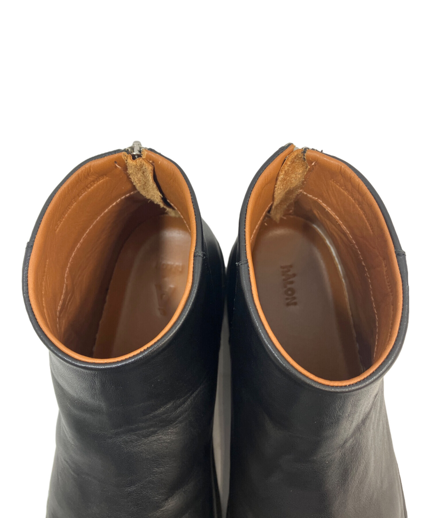 中古・古着通販】hALON (アーロン) バックジップ ハイカットスニーカー