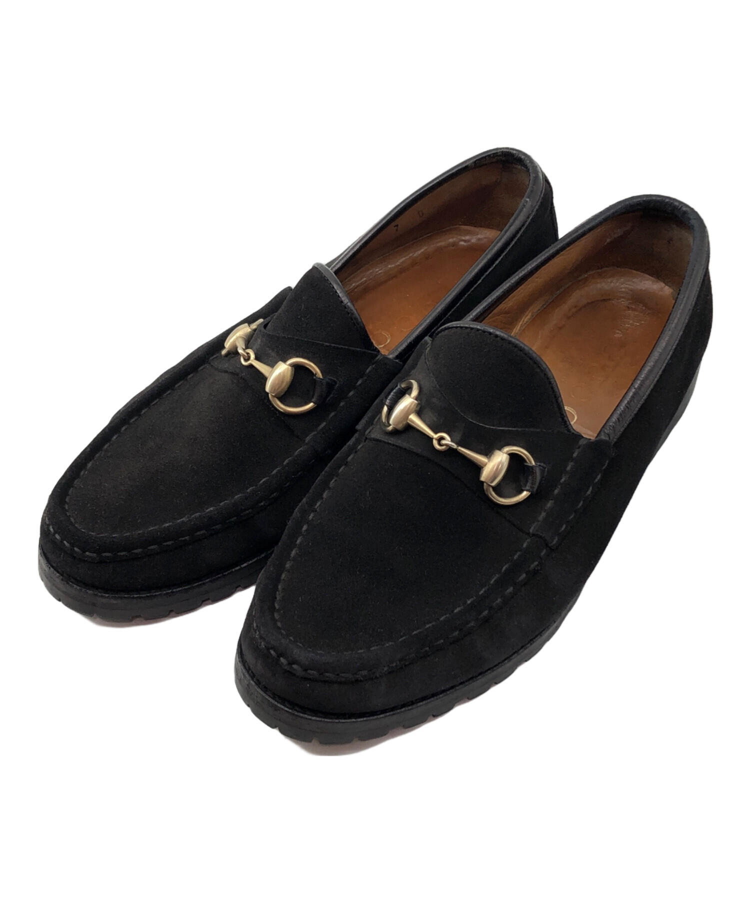 中古・古着通販】GUCCI (グッチ) ビットローファー ブラック サイズ:7