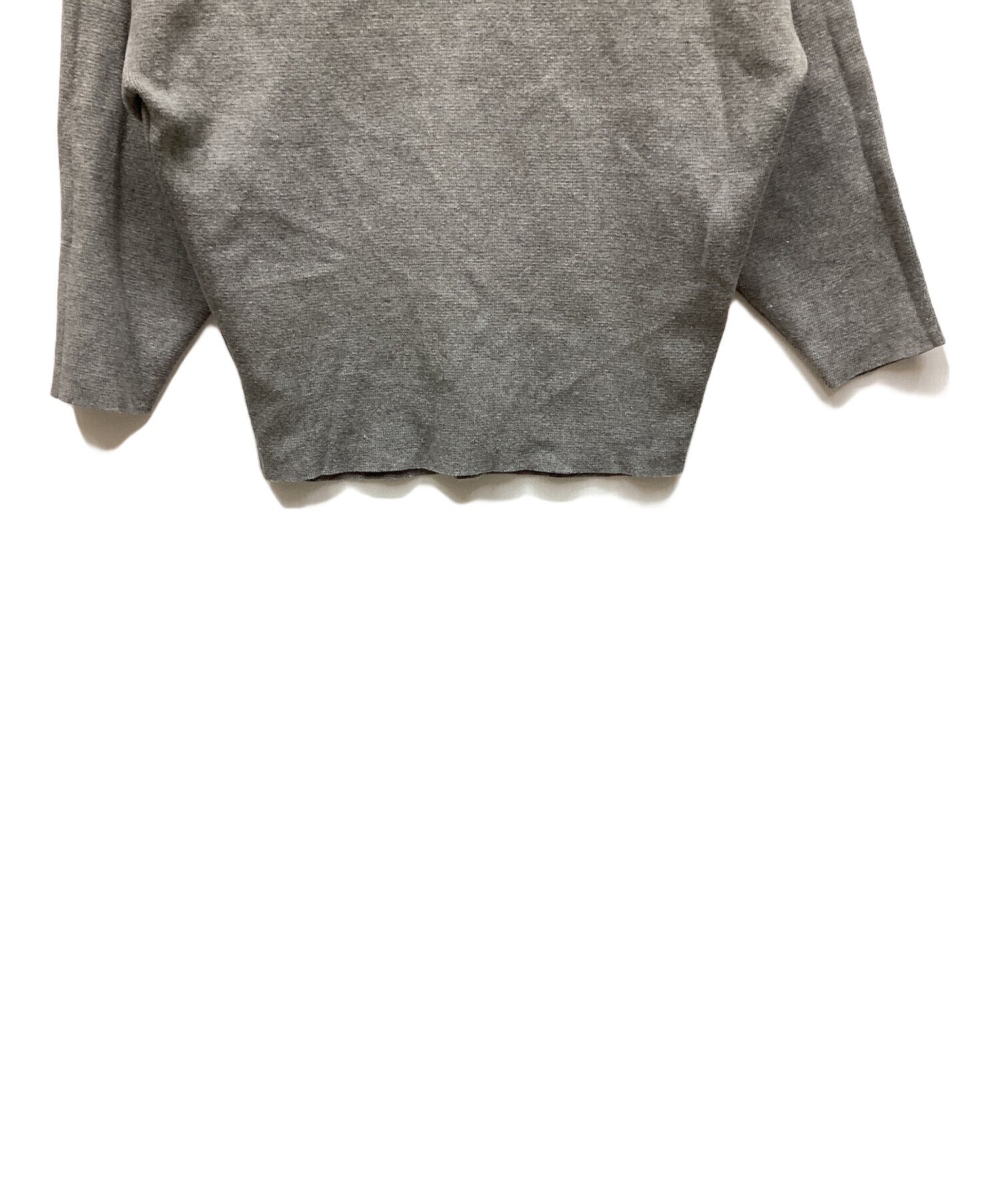 中古・古着通販】ENFOLD (エンフォルド) シルク混ニット グレー サイズ