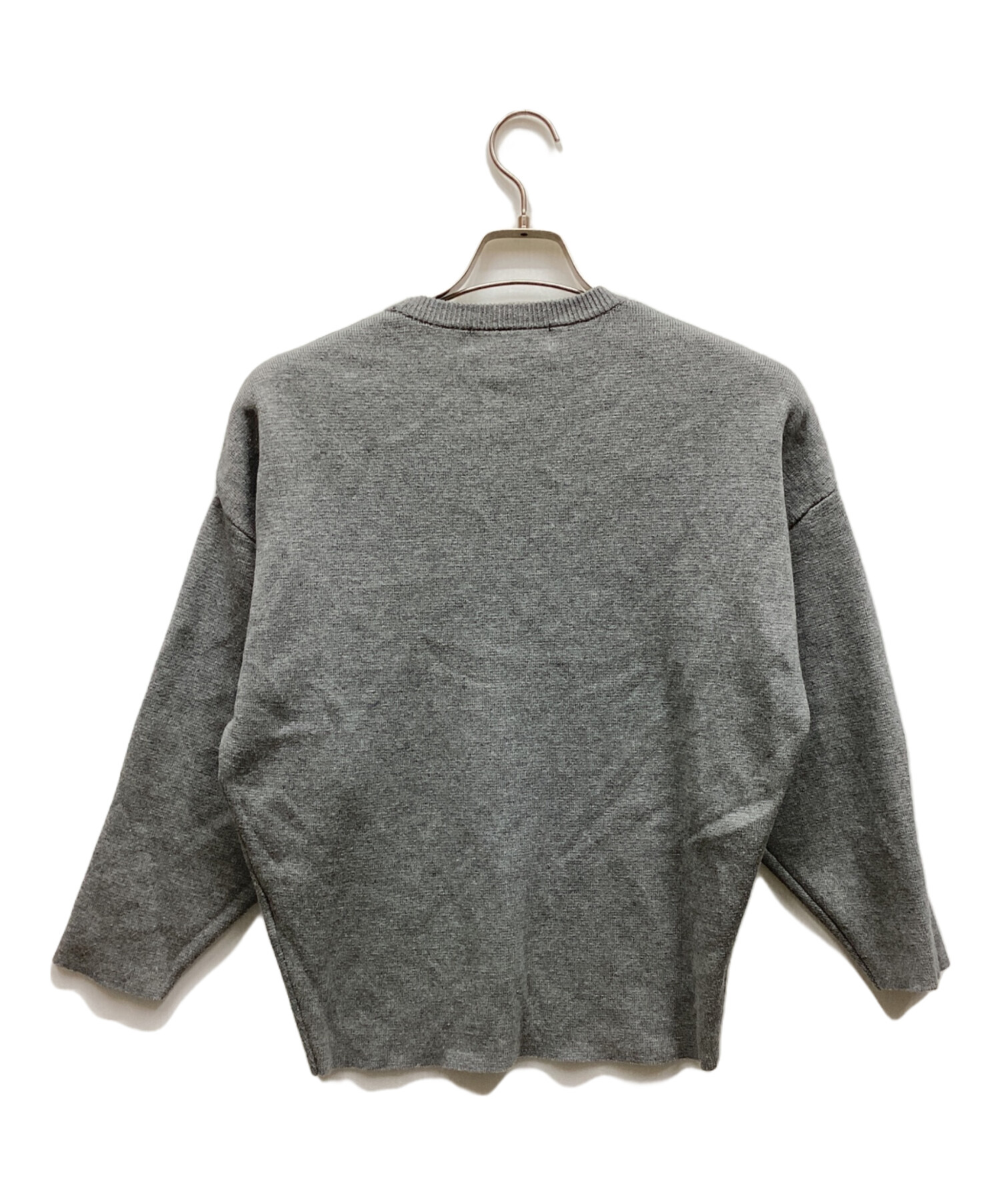 中古・古着通販】ENFOLD (エンフォルド) シルク混ニット グレー サイズ