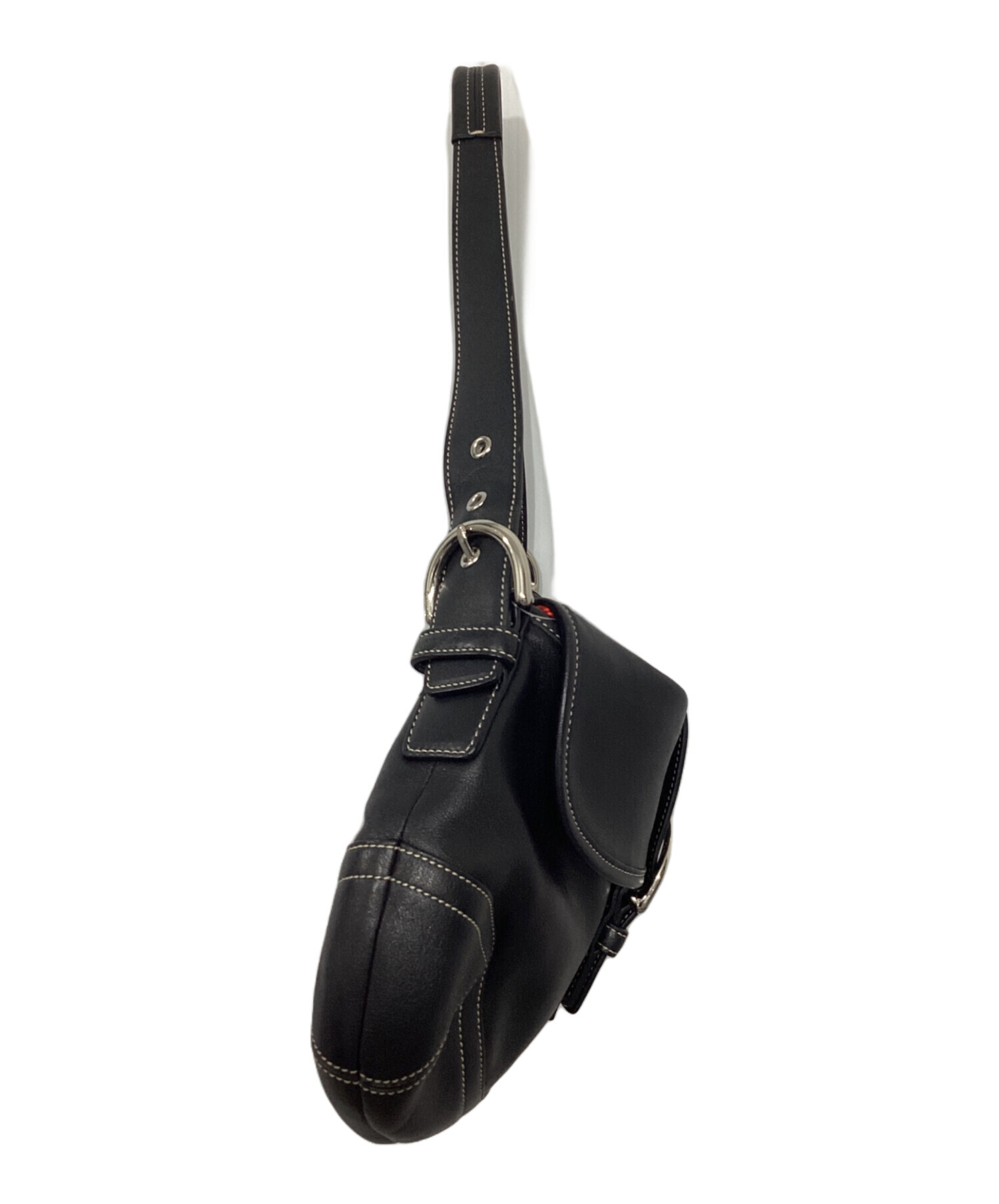 Coach 9248 MEDIUM Vintage Soho Y2K Black Leather Shoulder Bag 