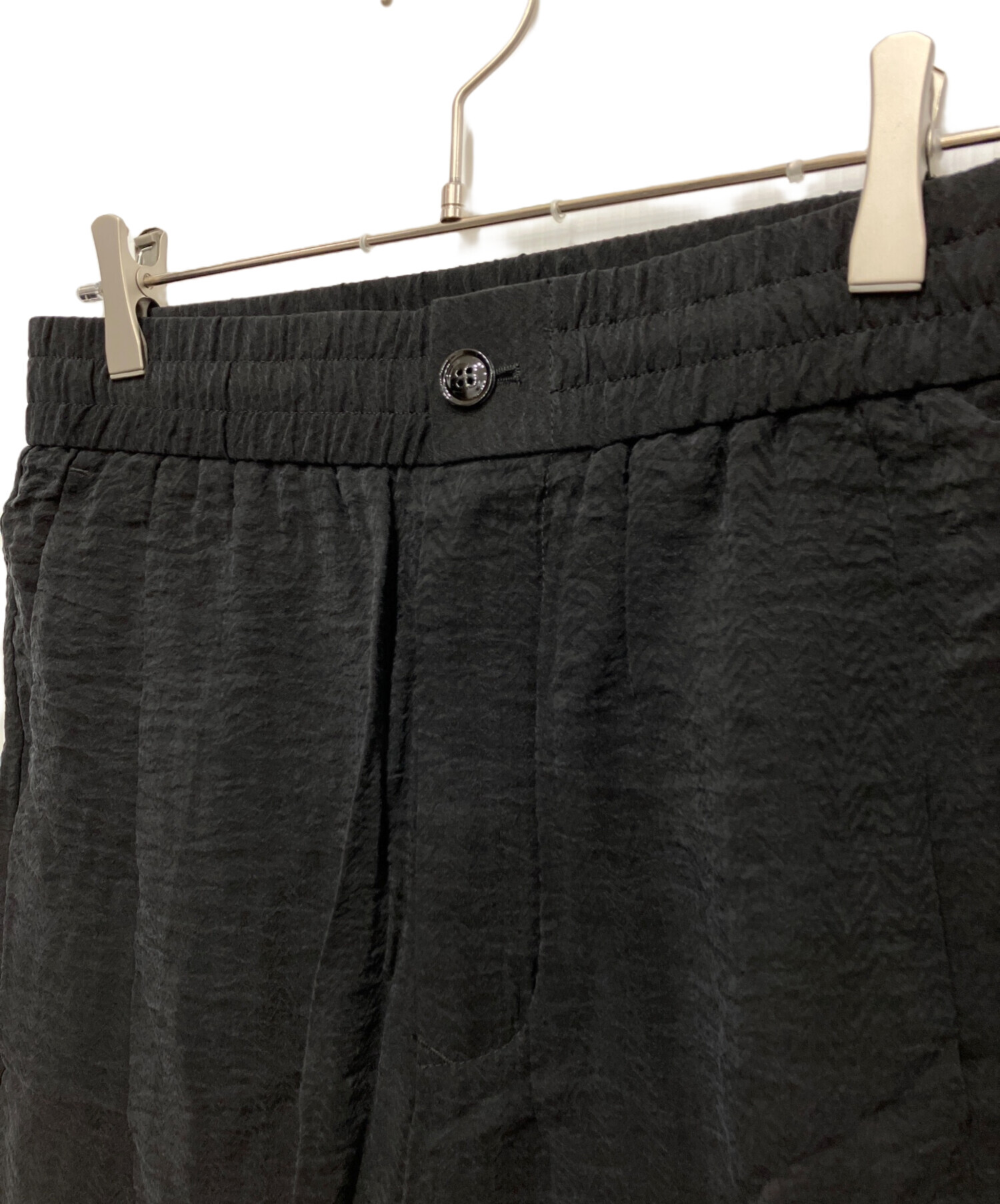 GIORGIO ARMANI アルマーニ 黒ラベル キュプラ ワイドパンツ 52 中古・古着通販】GIORGIO ARMANI (ジョルジョアルマーニ) ノータック