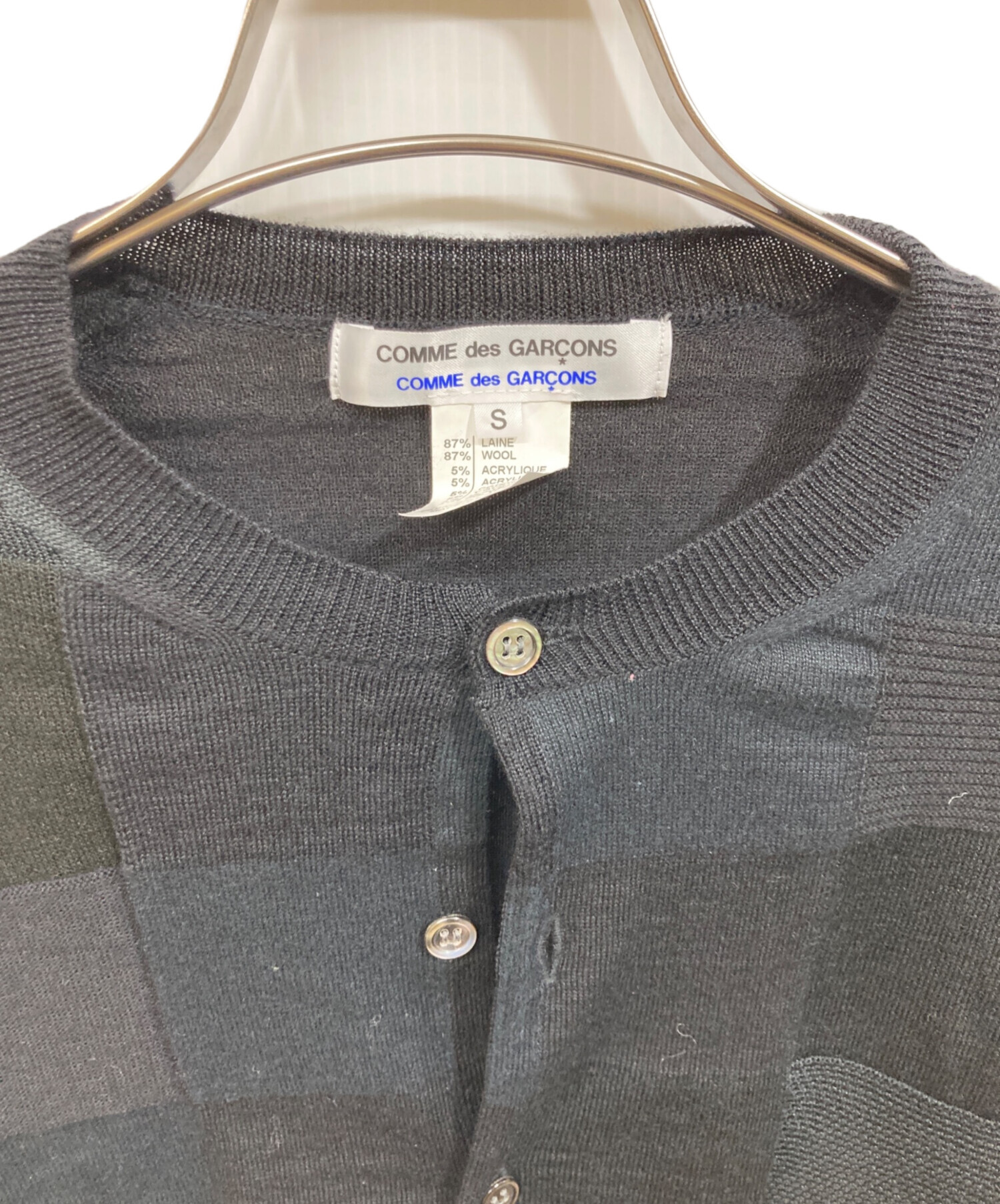 初期 comme des garcons shirt クルーネック カーディガン 中古・古着