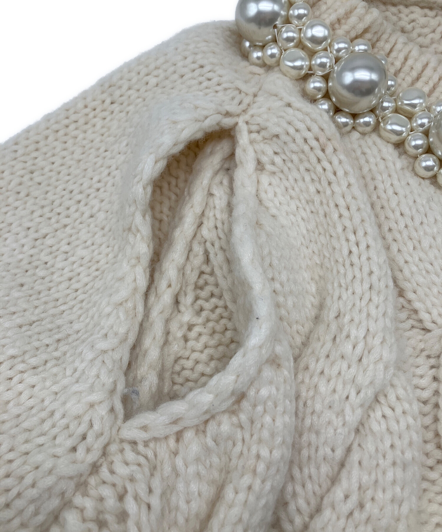 中古・古着通販】Simone Rocha (シモーネ ロシャ) パール装飾ケーブル 