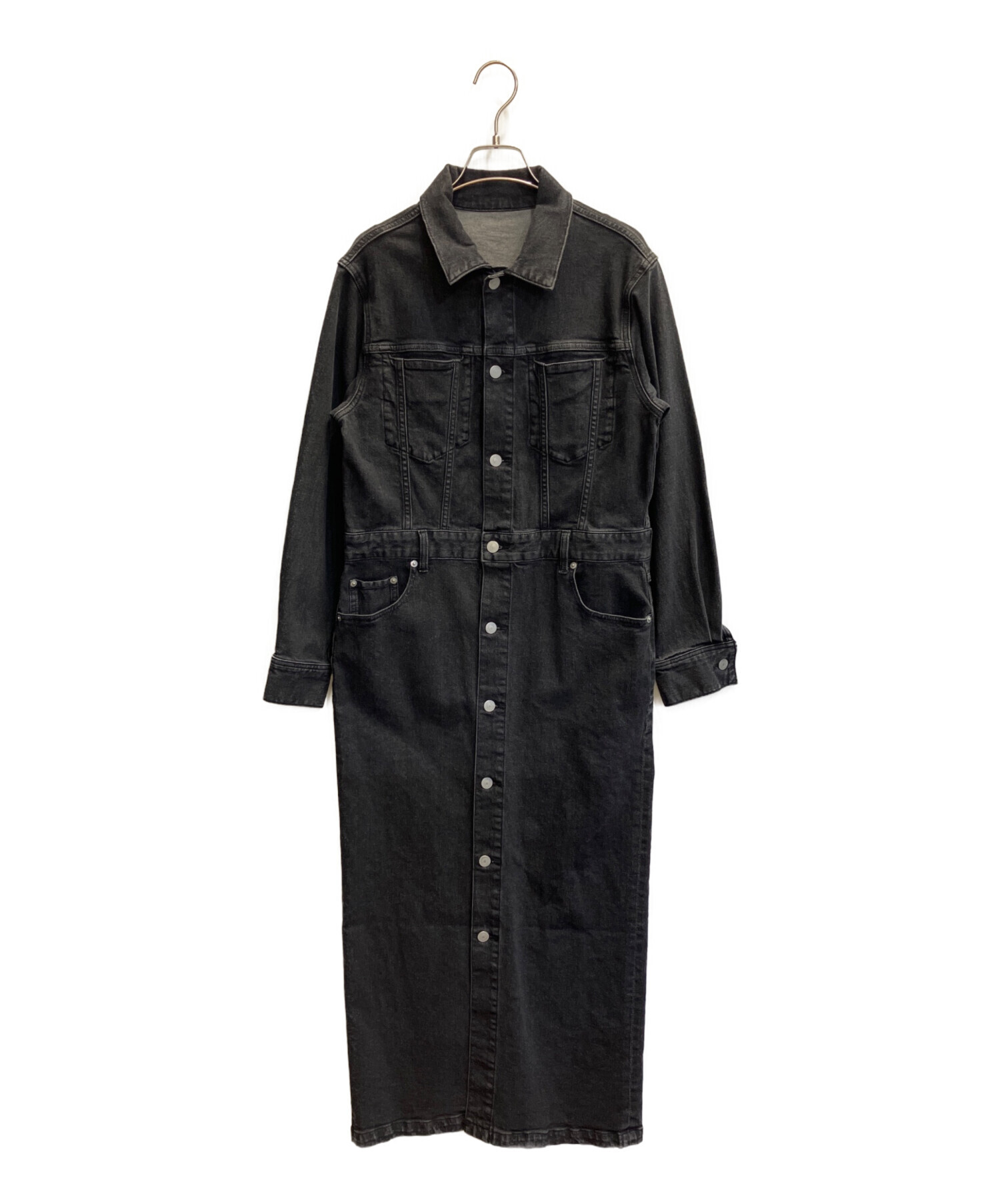 Whim Gazetteウィムガゼット】ビッグデニムシャツ_デニムワンピース 中古・古着通販】Whim Gazette (ウィムガゼット) ストレッチデニム
