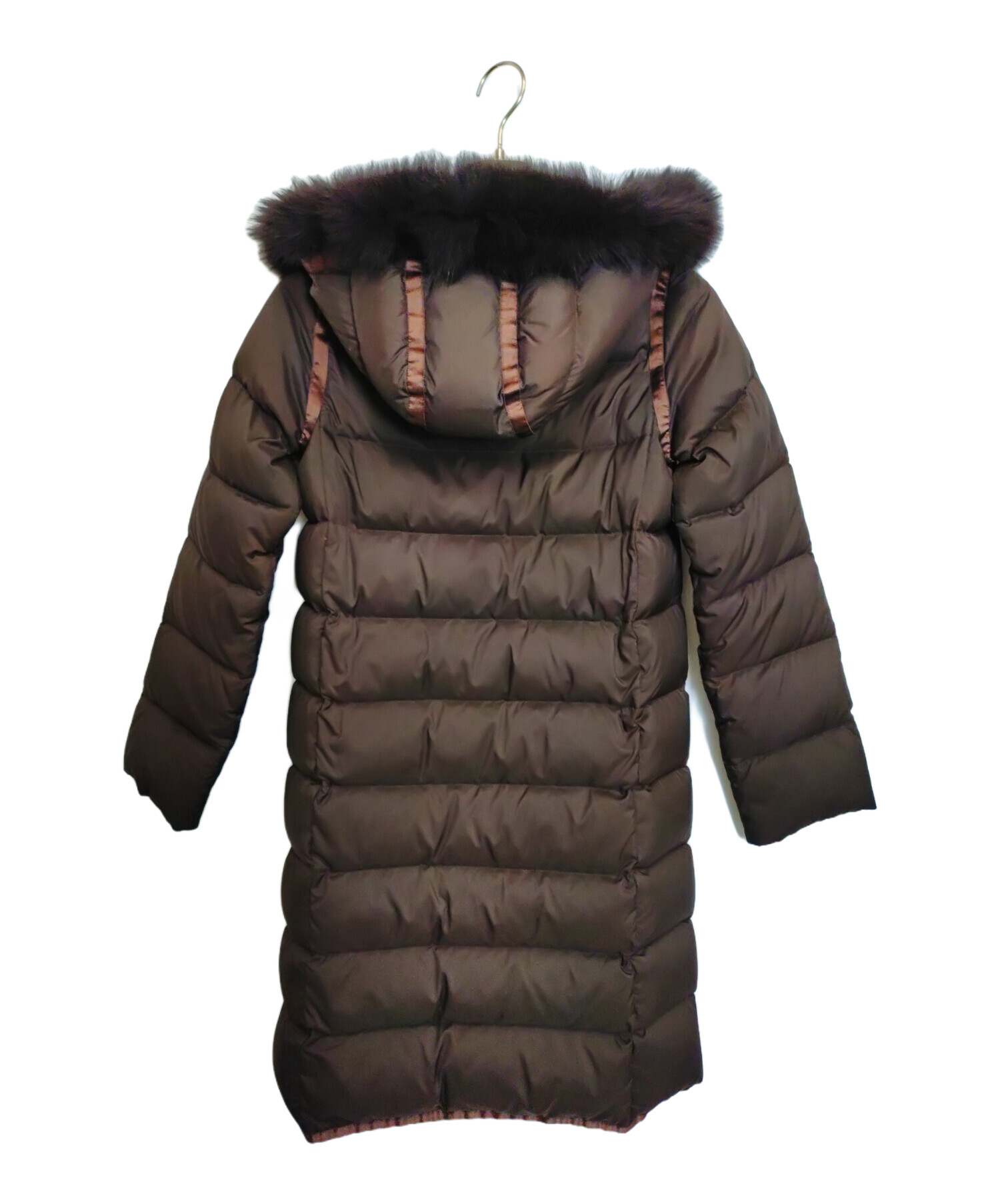 マッキントッシュ　ファー付　ロングダウンコート　ブラウン　32 S相当 中古・古着通販】MACKINTOSH (マッキントッシュ) フォックスファー付