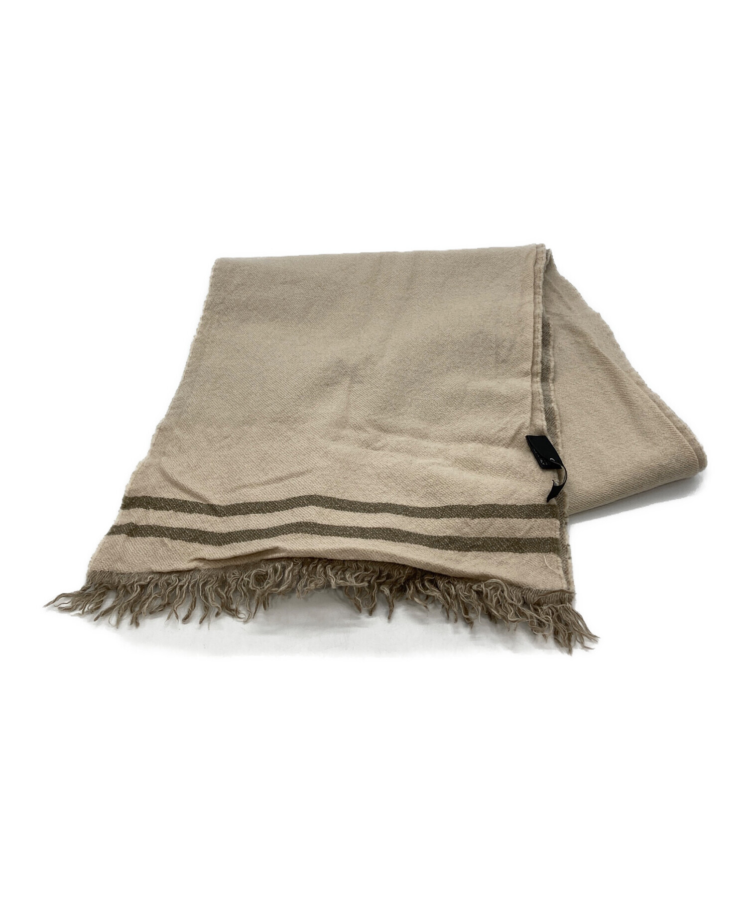 GUCCI　グッチ　マフラー　ウールマフラー　ベージュ 中古・古着通販】GUCCI (グッチ) GGジャガードウールマフラー ベージュ