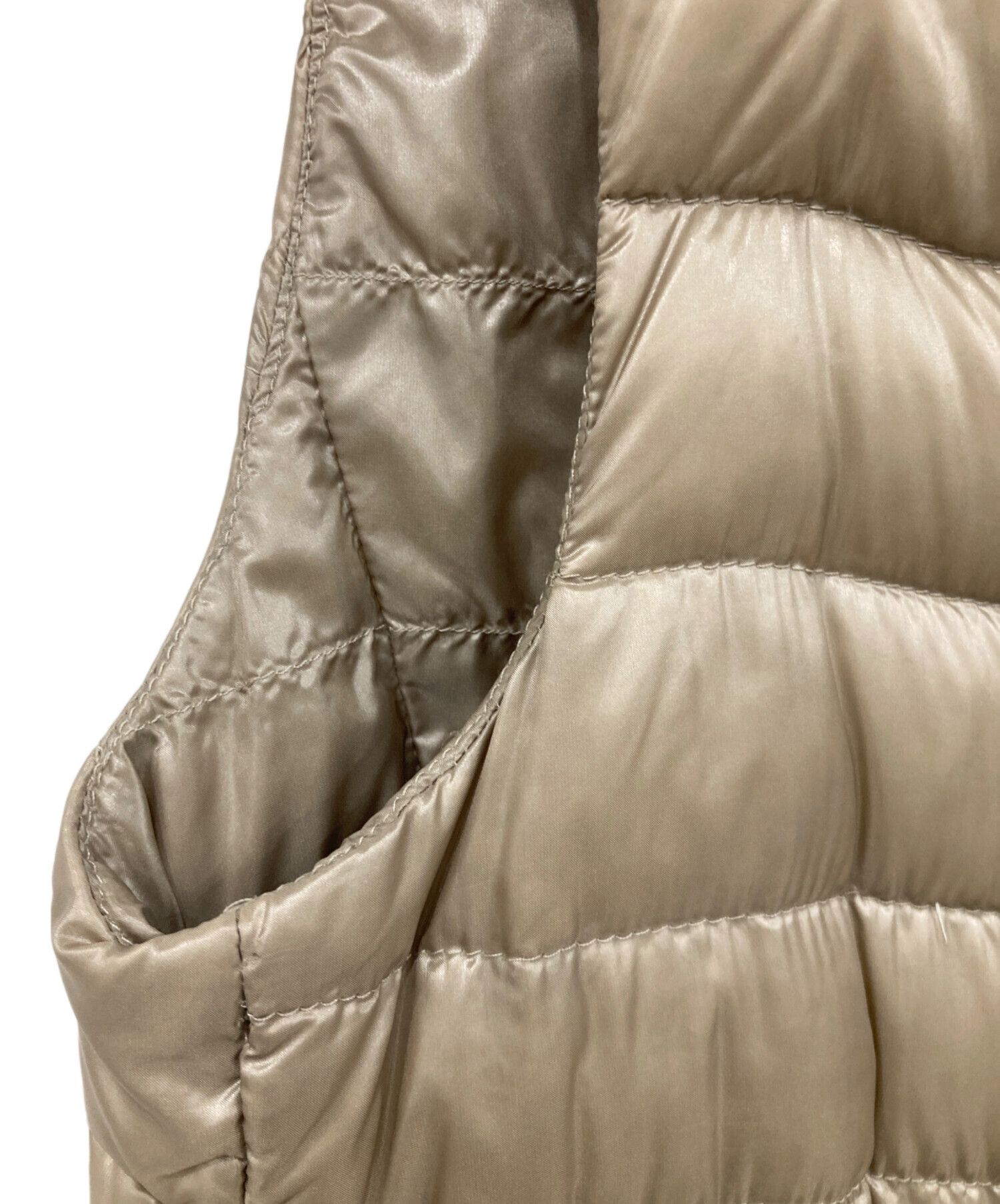 中古・古着通販】HERNO (ヘルノ) スタンドカラーダウンベスト ベージュ