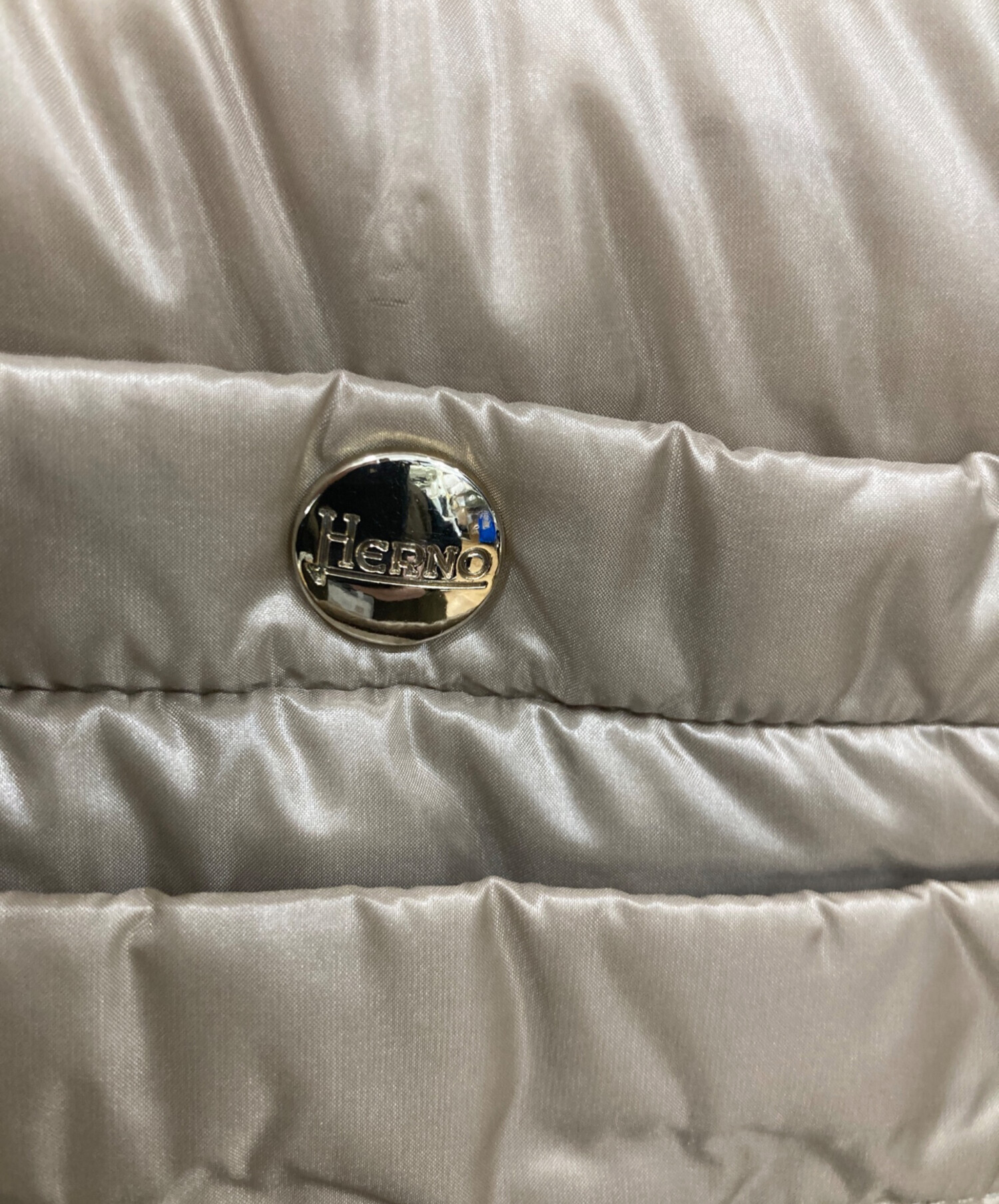 中古・古着通販】HERNO (ヘルノ) スタンドカラーダウンベスト ベージュ