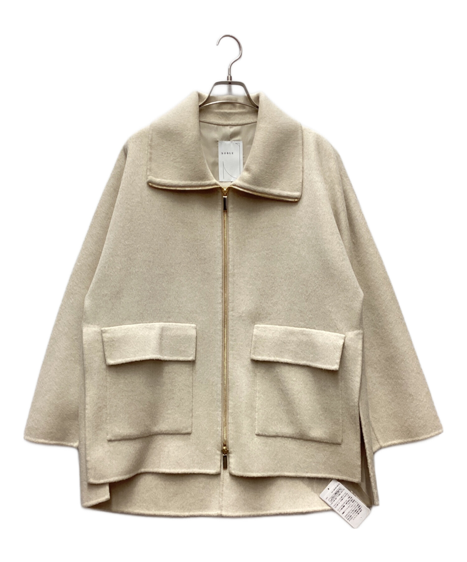 中古・古着通販】Noble (ノーブル) キャメルミックスリバージップ