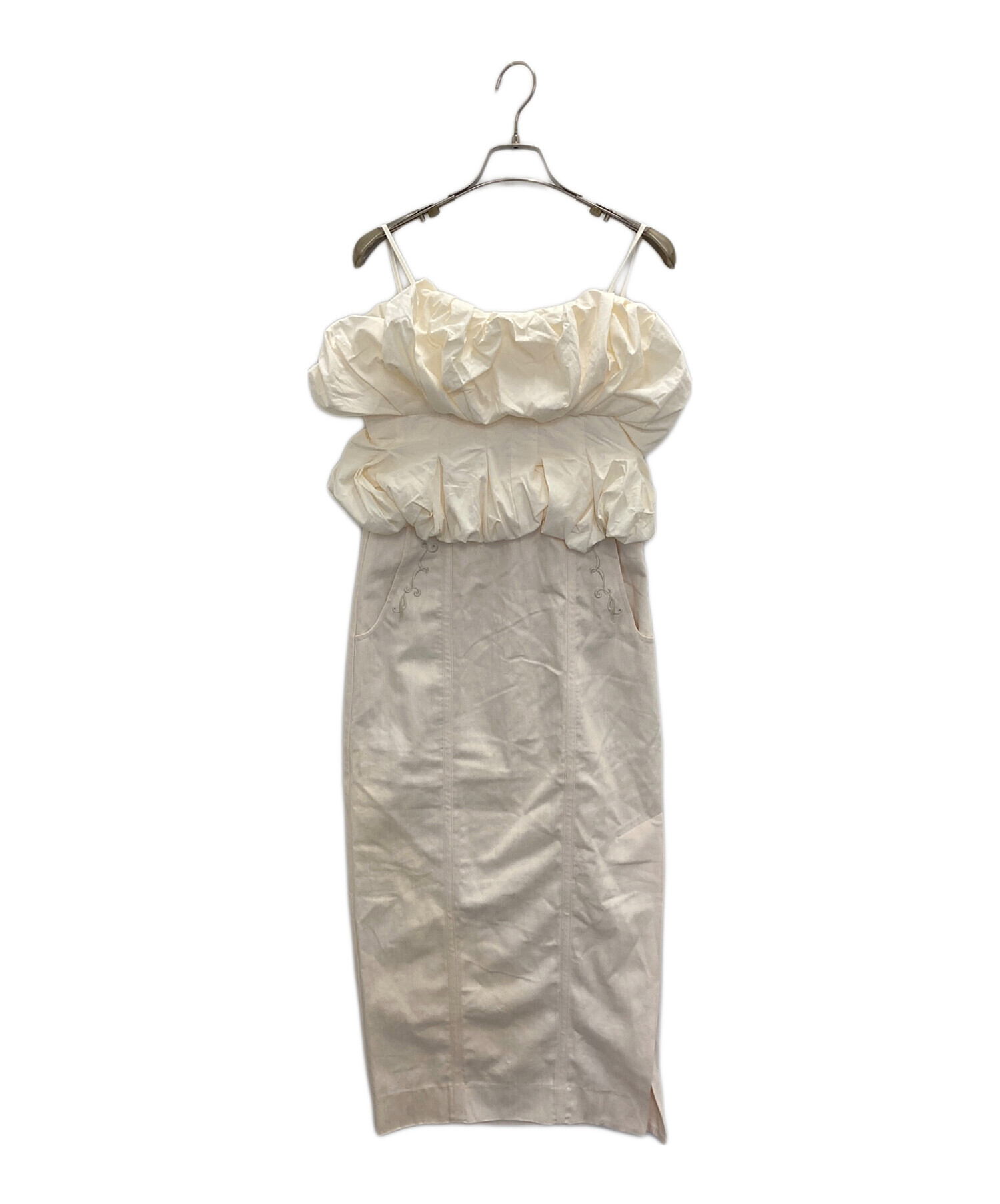 中古・古着通販】euw (イユー) cotton swell cami one-piece