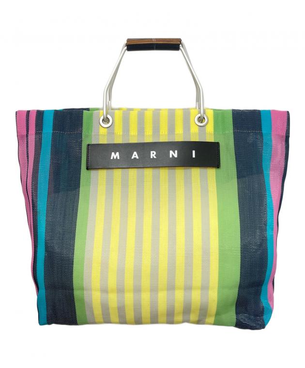 中古・古着通販】MARNI (マルニ) ストライプメッシュトートバッグ