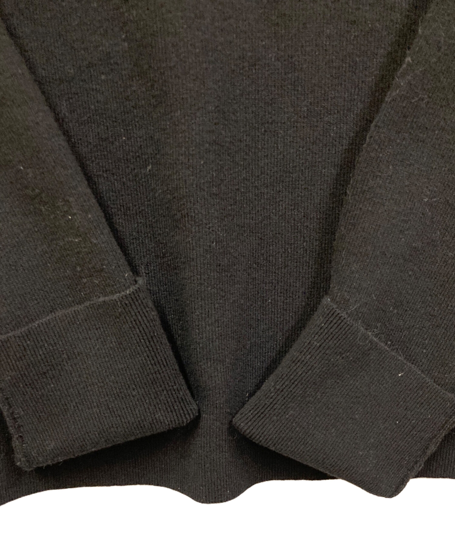 中古・古着通販】CLANE (クラネ) W FACE HOLE KNIT TOPS ブラック