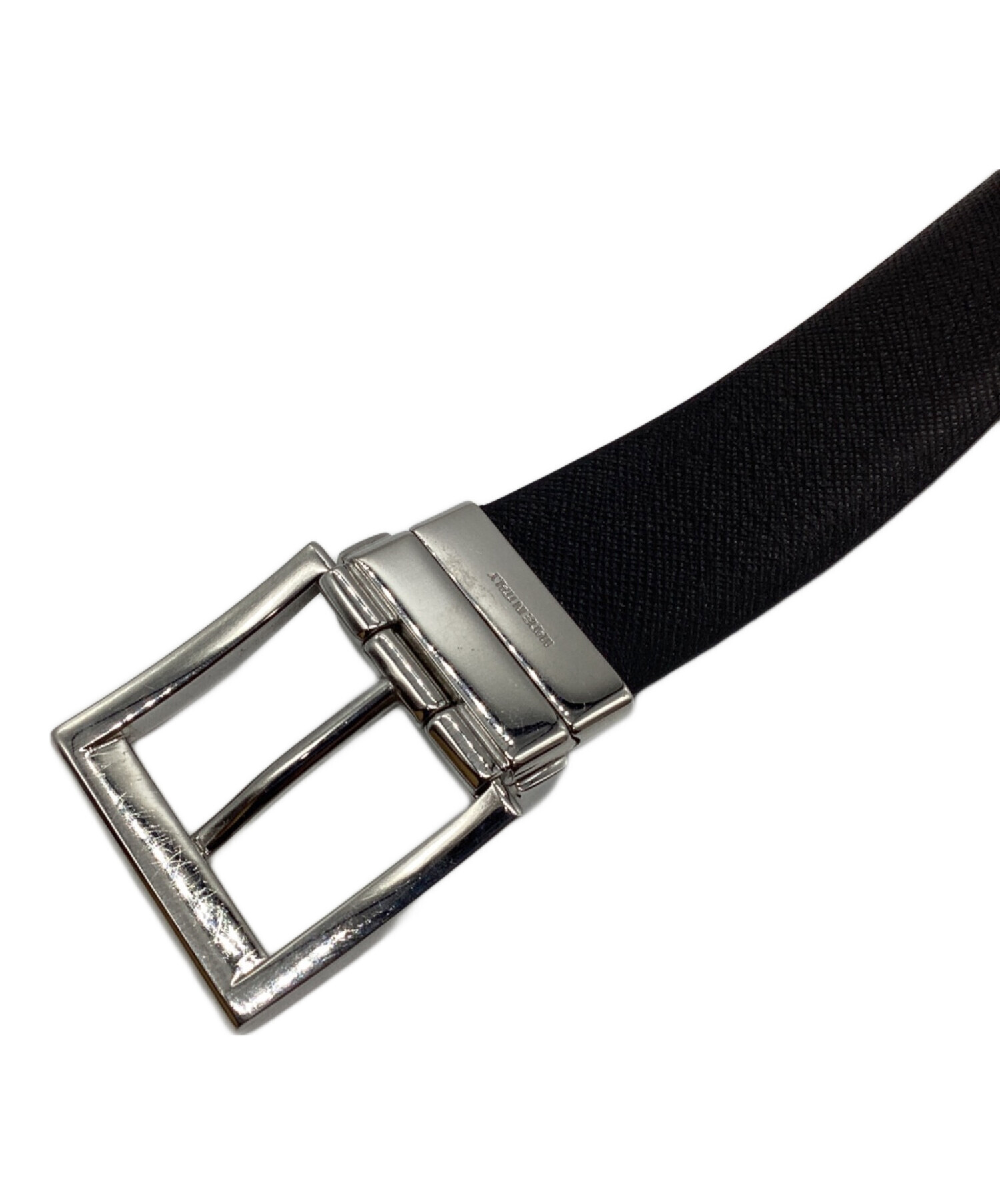 プラダ イタリア製 2wayリバーシブル バイカラー ベルト ブラック ブラウン 中古・古着通販】PRADA (プラダ) サフィアーノレザーリバーシブル