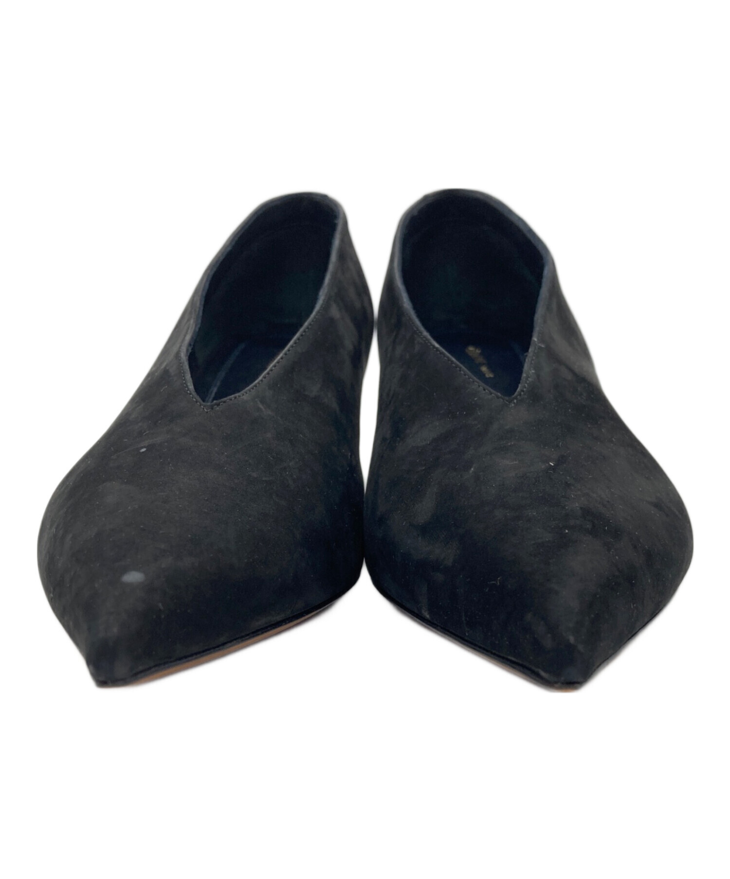 CELINE 黒レザー ポインテッドトゥ ローファー 36 CELINE 黒レザー ポインテッドトゥ ローファー 36 CELINE 黒レザー