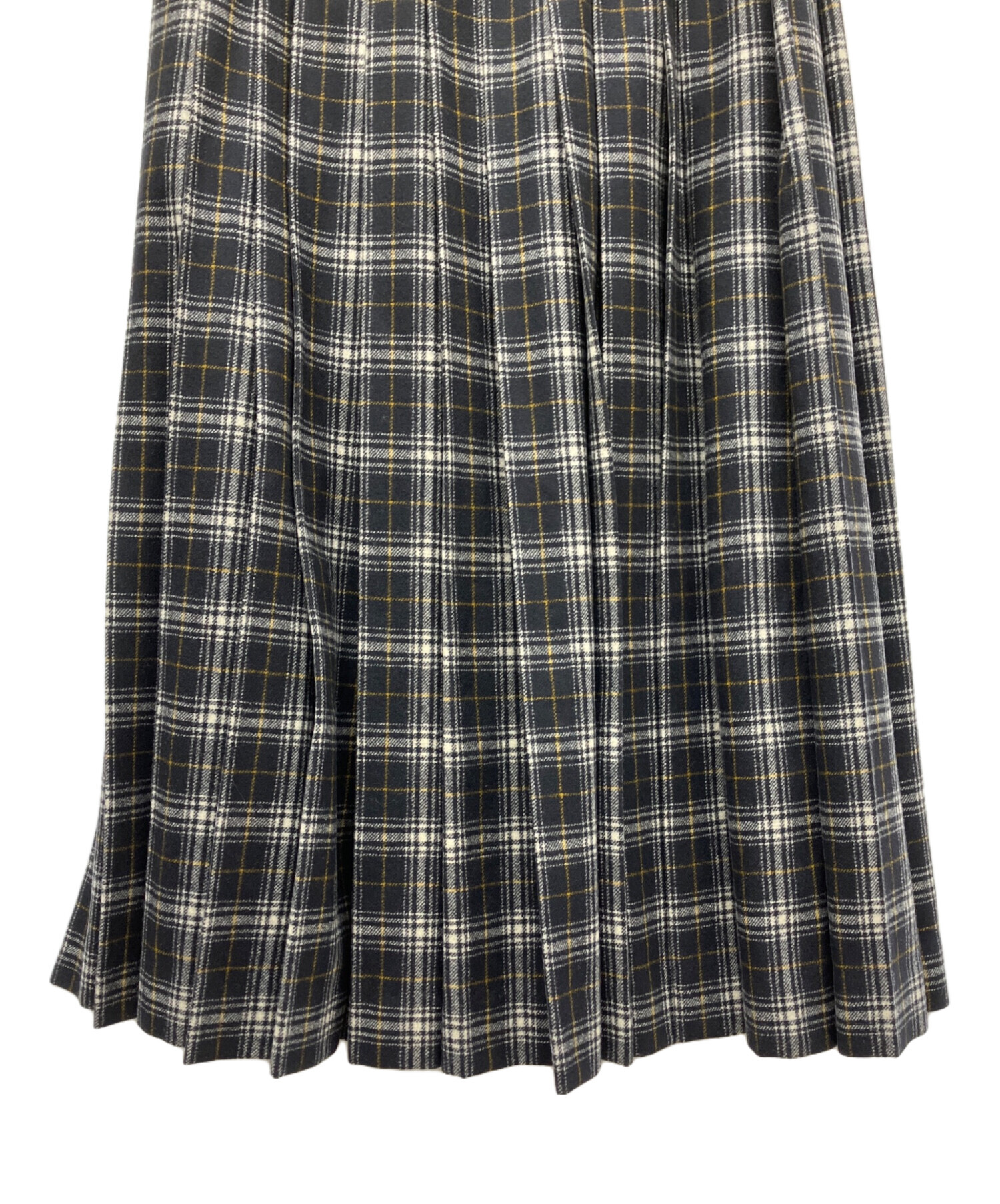 中古・古着通販】DRAWER (ドゥロワー) ウールカシミヤチェックスカート