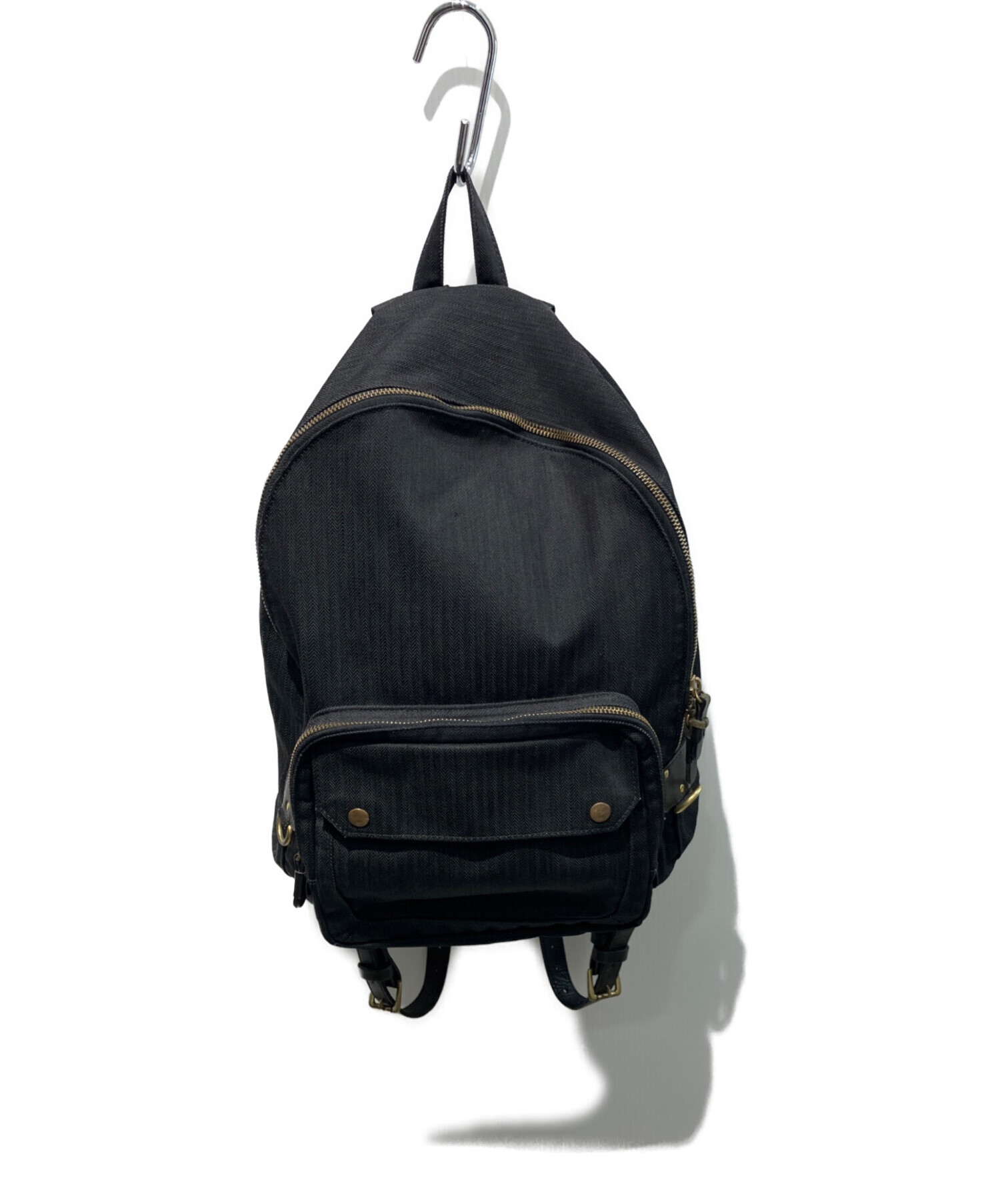 中古・古着通販】PORTER (ポーター) ヘリンボーンxレザー切替リュック