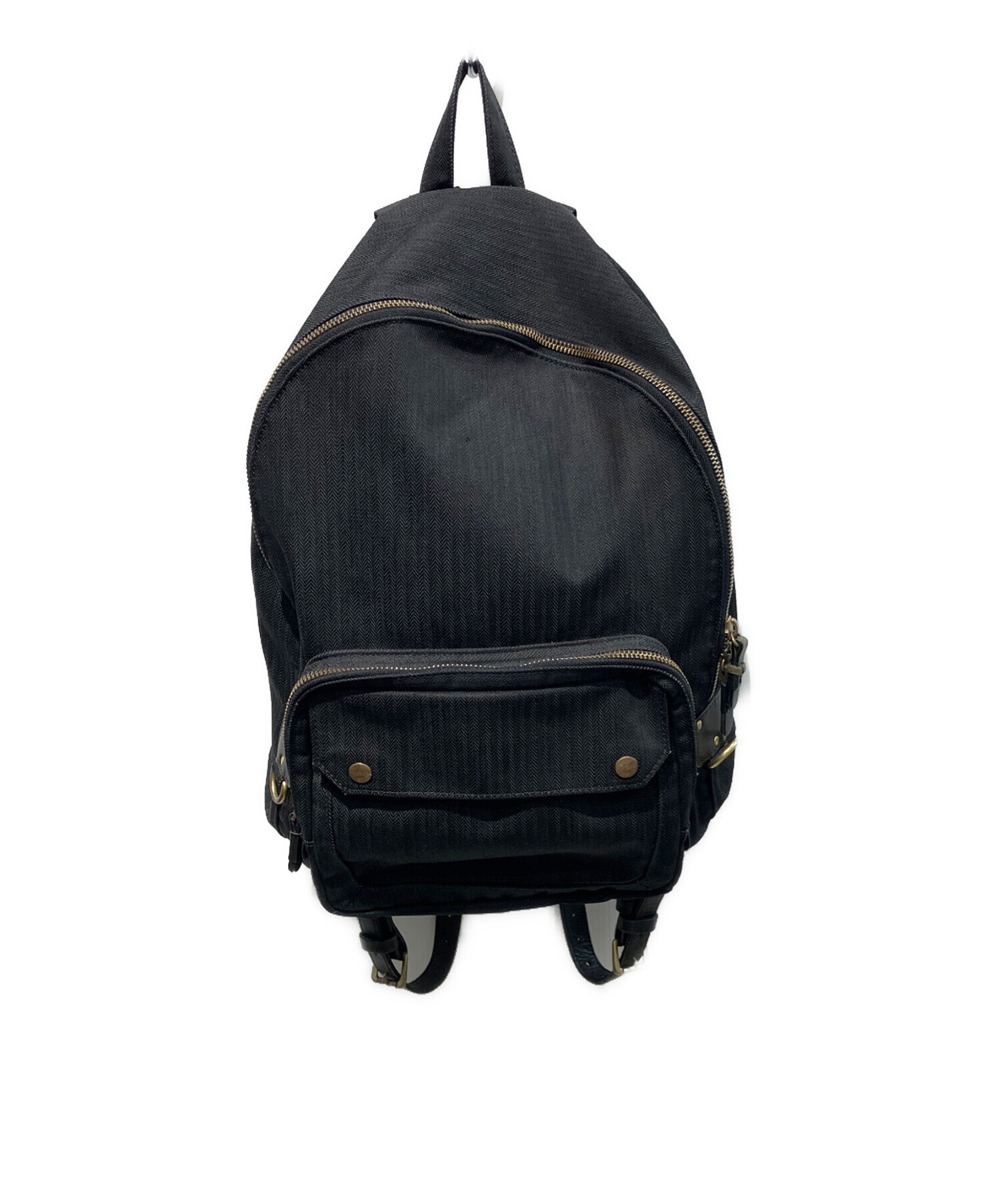 中古・古着通販】PORTER (ポーター) ヘリンボーンxレザー切替リュック