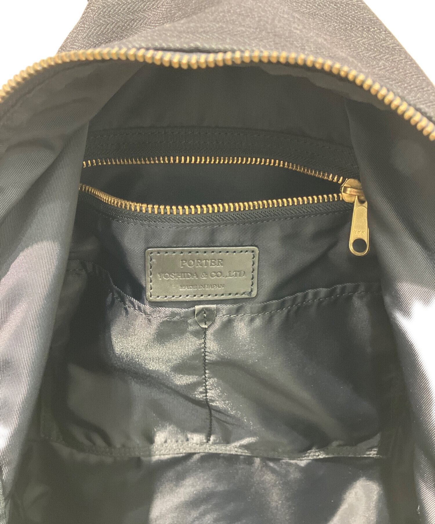 中古・古着通販】PORTER (ポーター) ヘリンボーンxレザー切替リュック