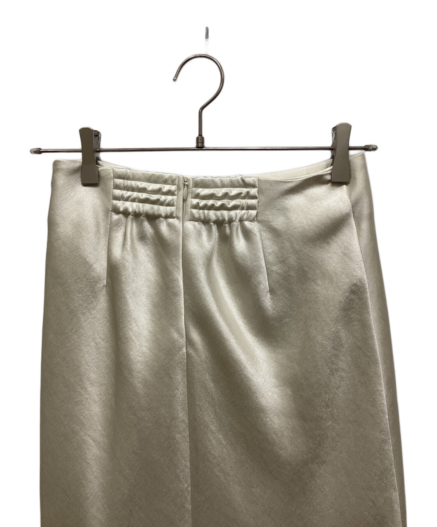 中古・古着通販】IENA (イエナ) ダブルサテンスカート アイボリー